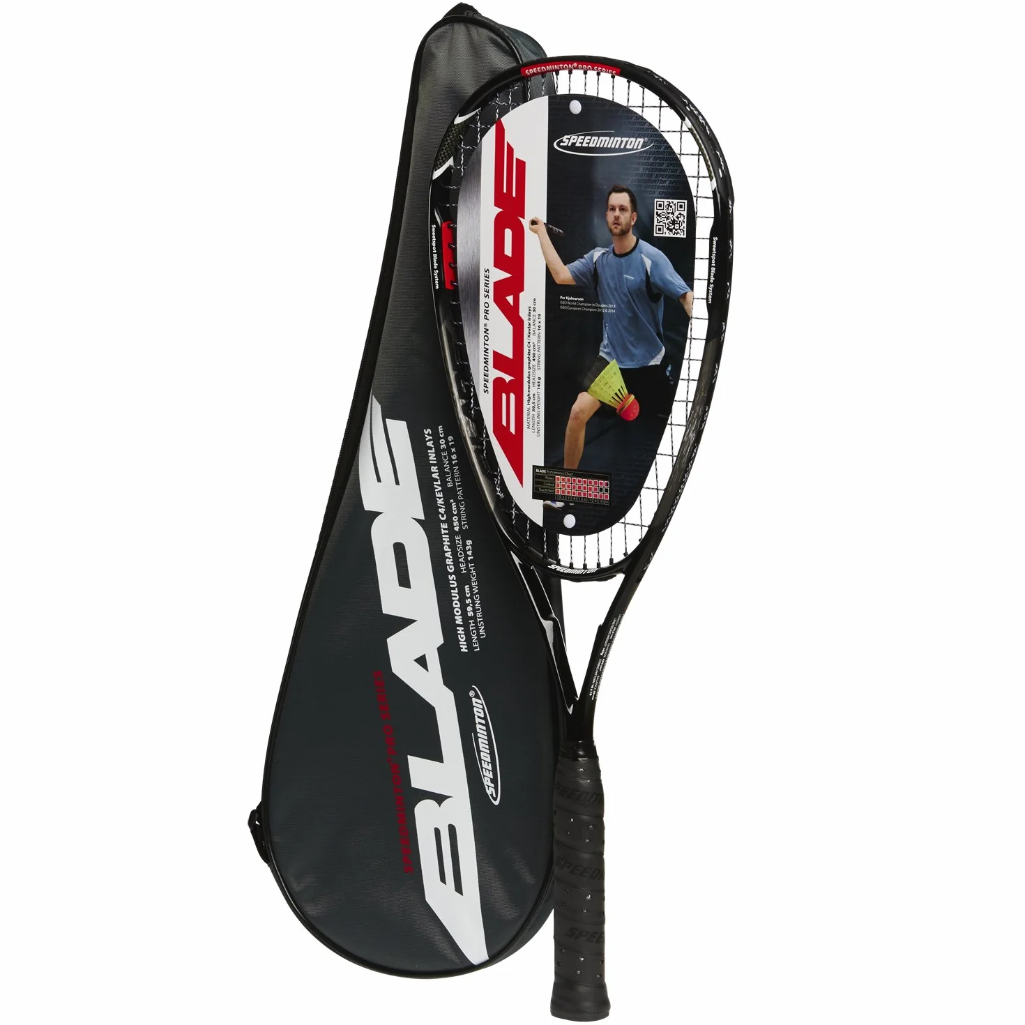 Speedminton® Racket Blade – Speed Badminton/Crossminton rakieta turniejowa w zestawie torba na rakietę