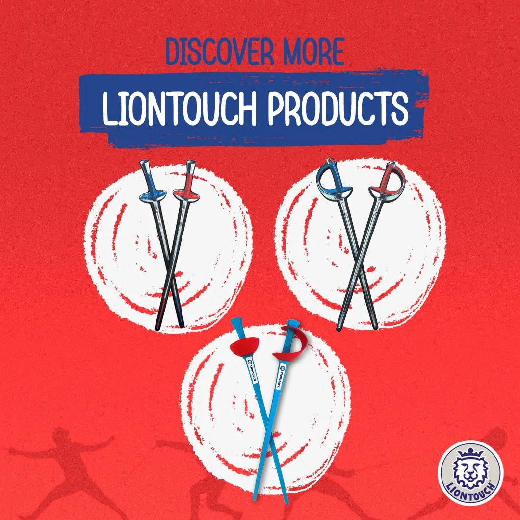 Liontouch Szermierka sportowa Epee czerwona piankowa zabawka dla dzieci