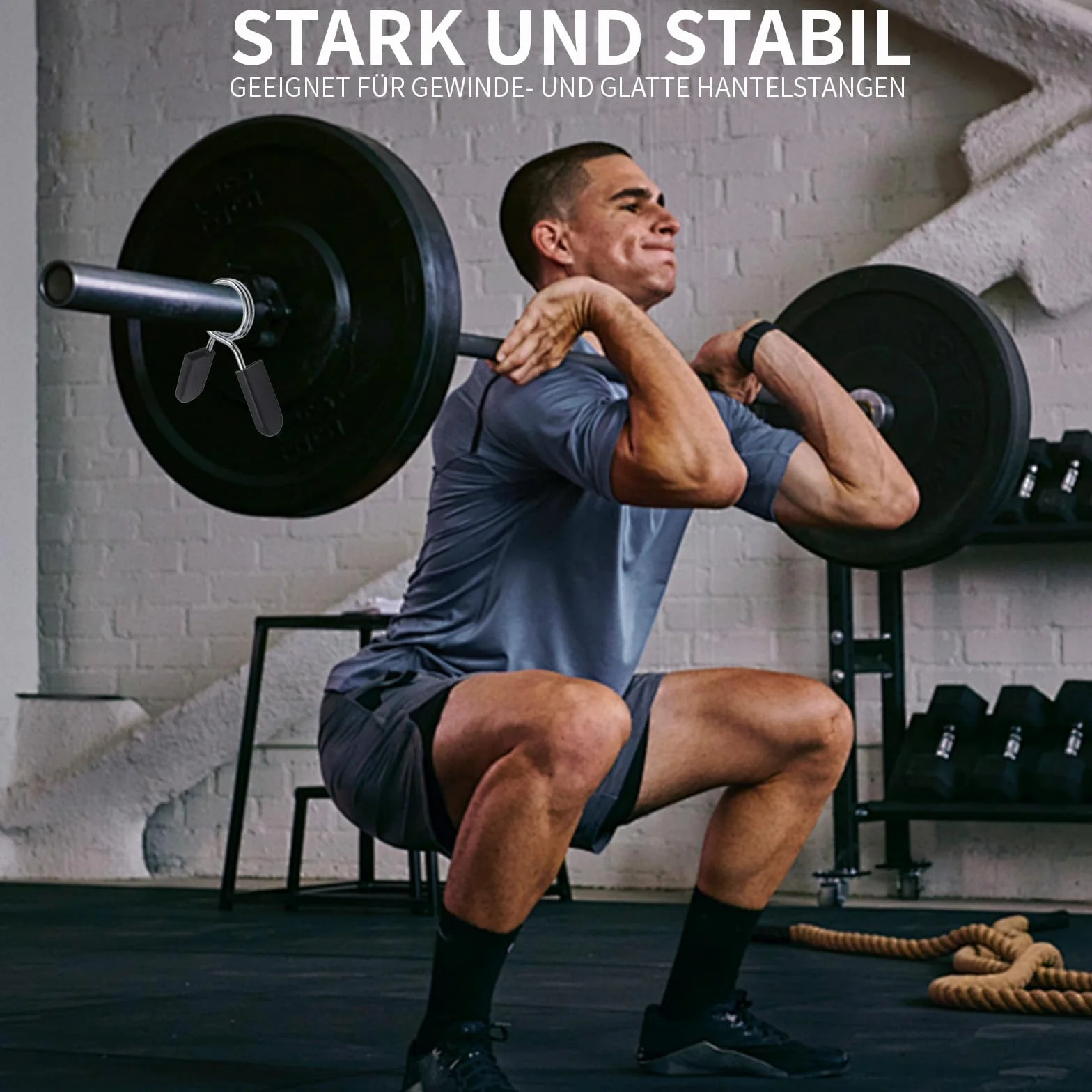 Zamki do sztang 29mm sprężynowe 6 sztuk siłownia