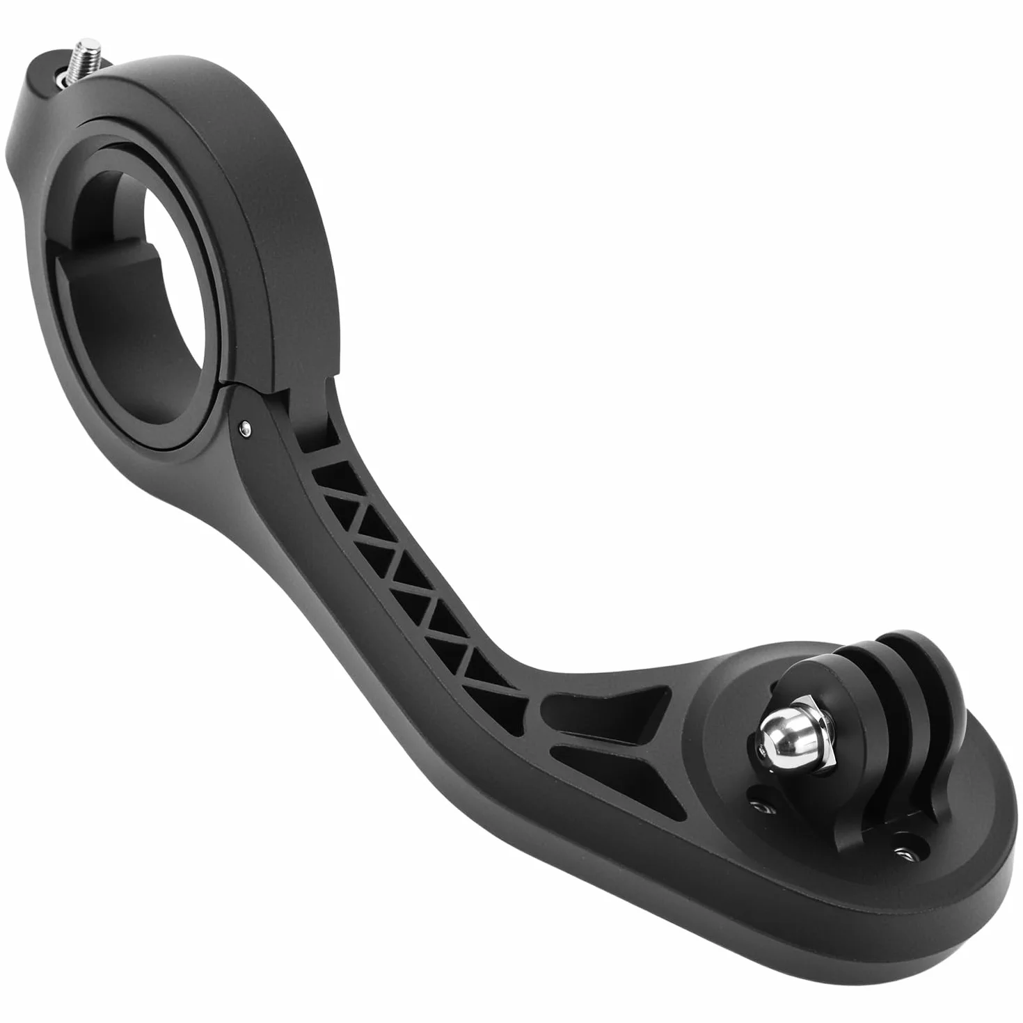 QWORK® Uchwyt komputera rowerowego kompatybilny z Garmin, Wahoo, Bryton Bike Computer, do kierownicy rowerowej 31,8 mm, mocowanie z szybkim zwalnianiem