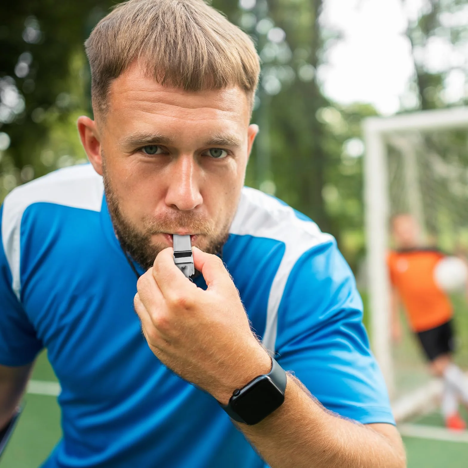 Giantree Gwizdek ze stali nierdzewnej głośny wyraźny dźwięk sportowy dla sędziów trenerów