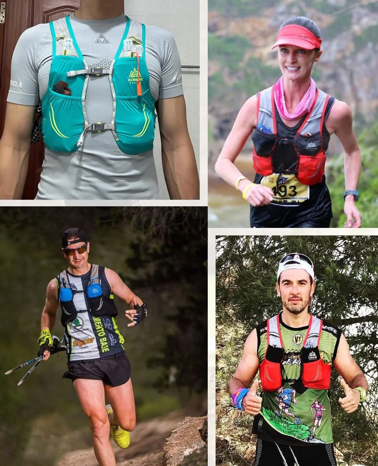 TRIWONDER Ultralekka kamizelka szlakowa 2,5 l kurtka do biegania, torba nawilżająca dla mężczyzn, kobiet, maratonu, wędrówki