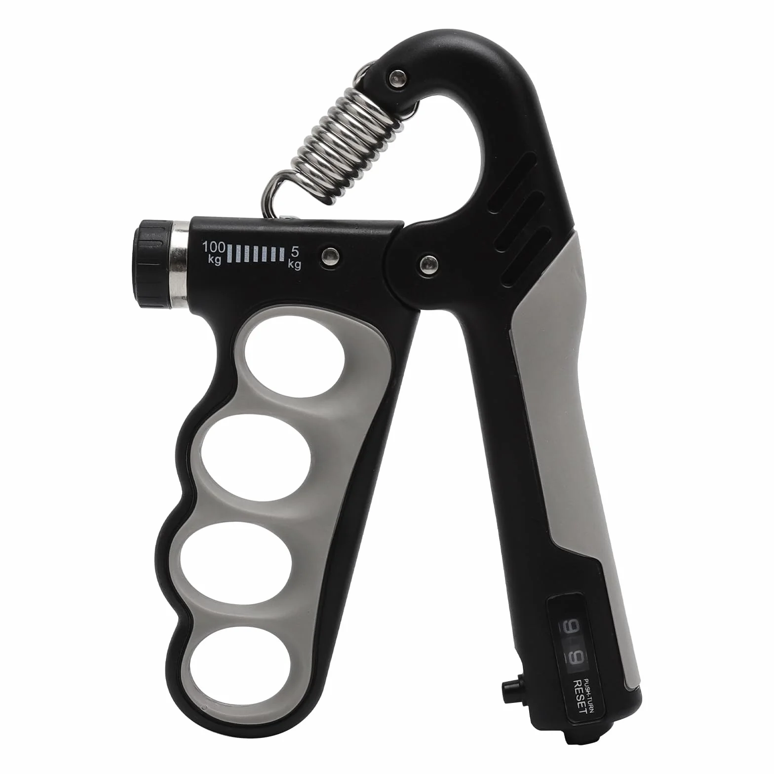 Regulowany Grip Trainer Handgripper 5-100 kg z Elektronicznym Licznikiem, Ergonomiczny Trener Siły Chwytu