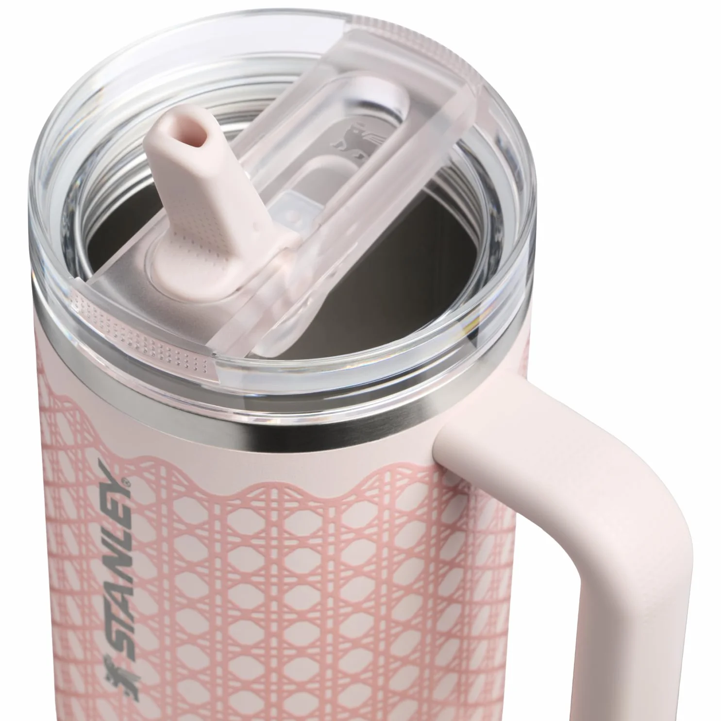 Stanley Quencher ProTour Kubek słomkowy 1200 ml izolowany ze stali nierdzewnej, różowy