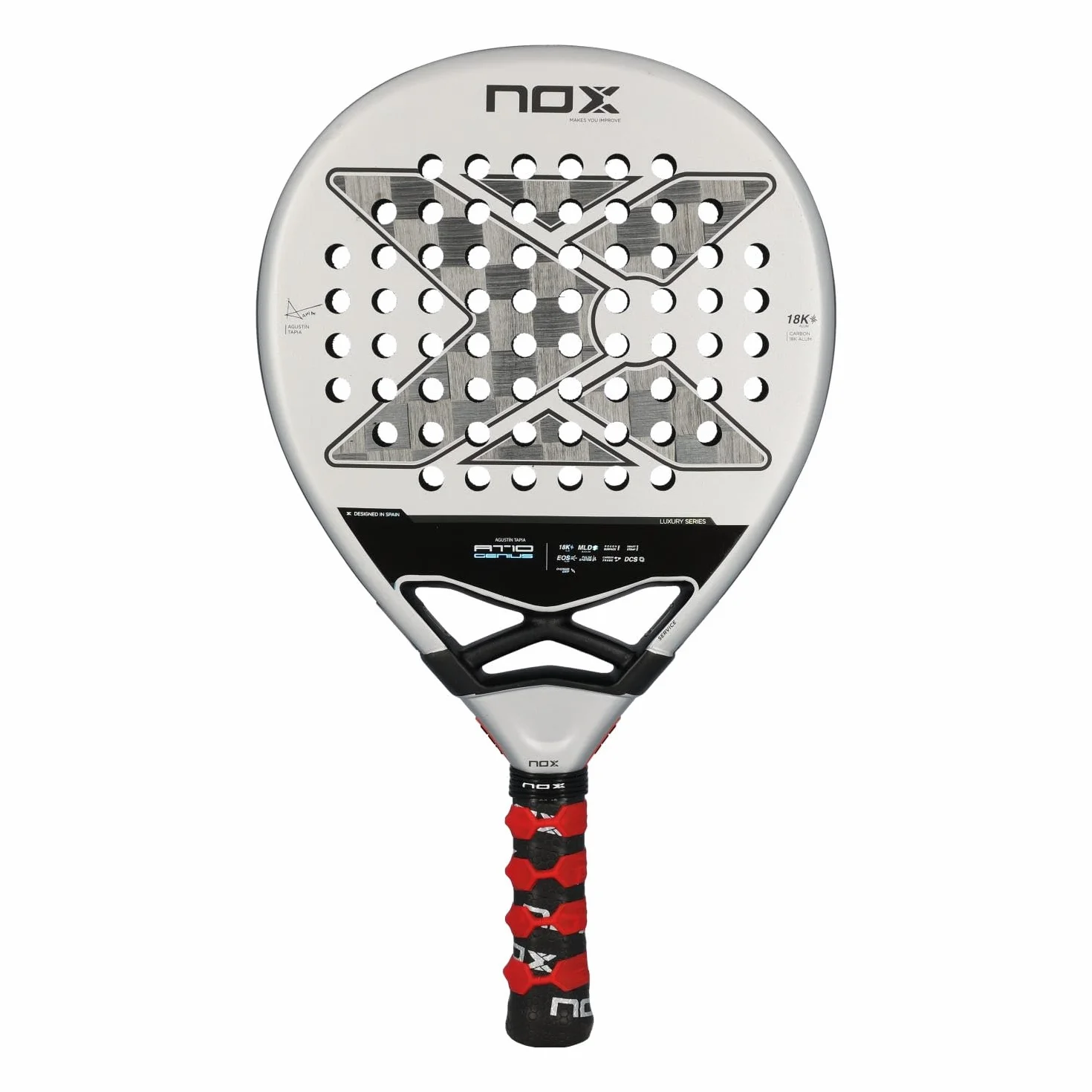 NOX NOX At10 Genius 18k By Agustin Tapia Padel Rakieta 360-375 gr