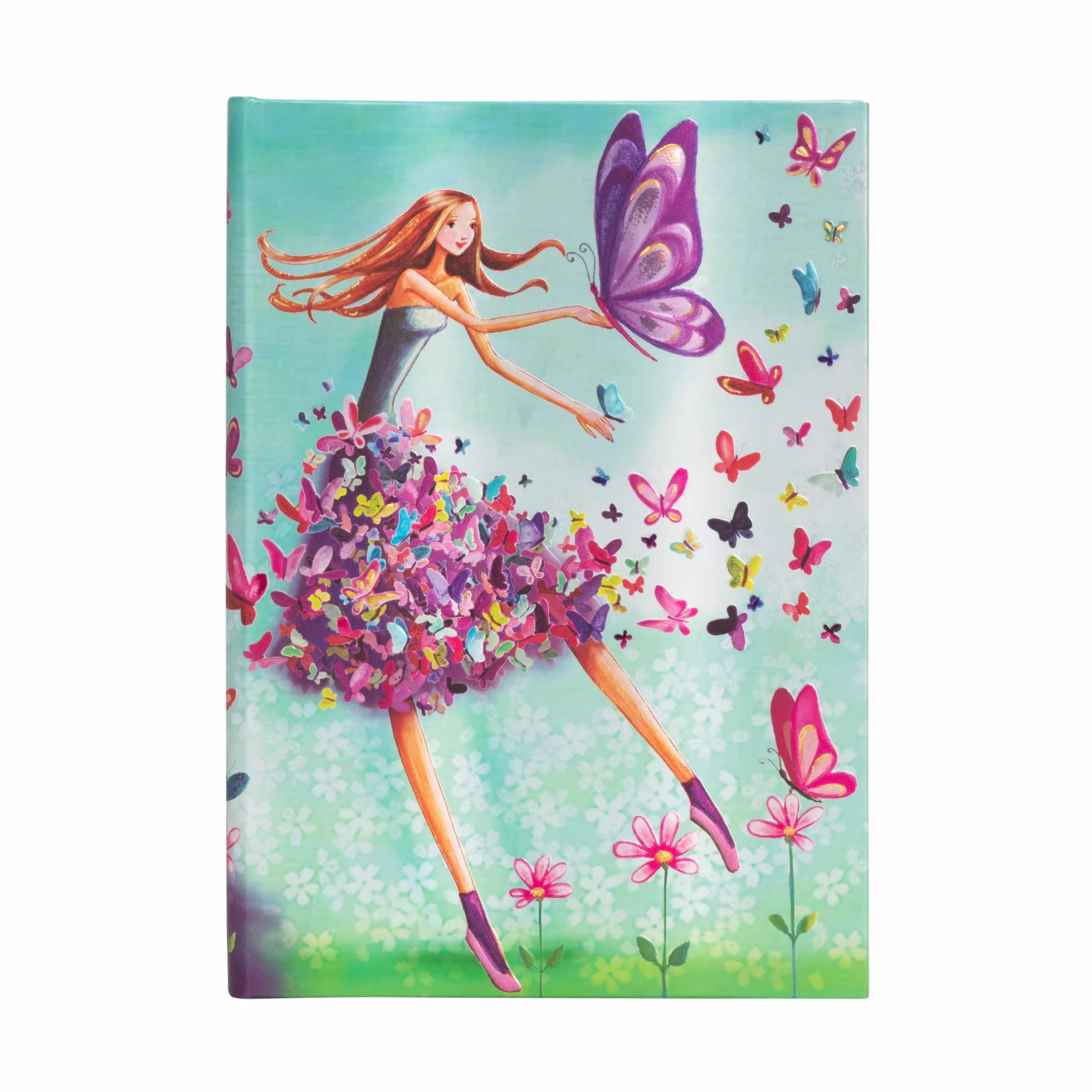 Paperblanks - Summer Butterflies - Mila Marquis Collection - Midi - Lined - Elastic Band Closure - 120 Gsm