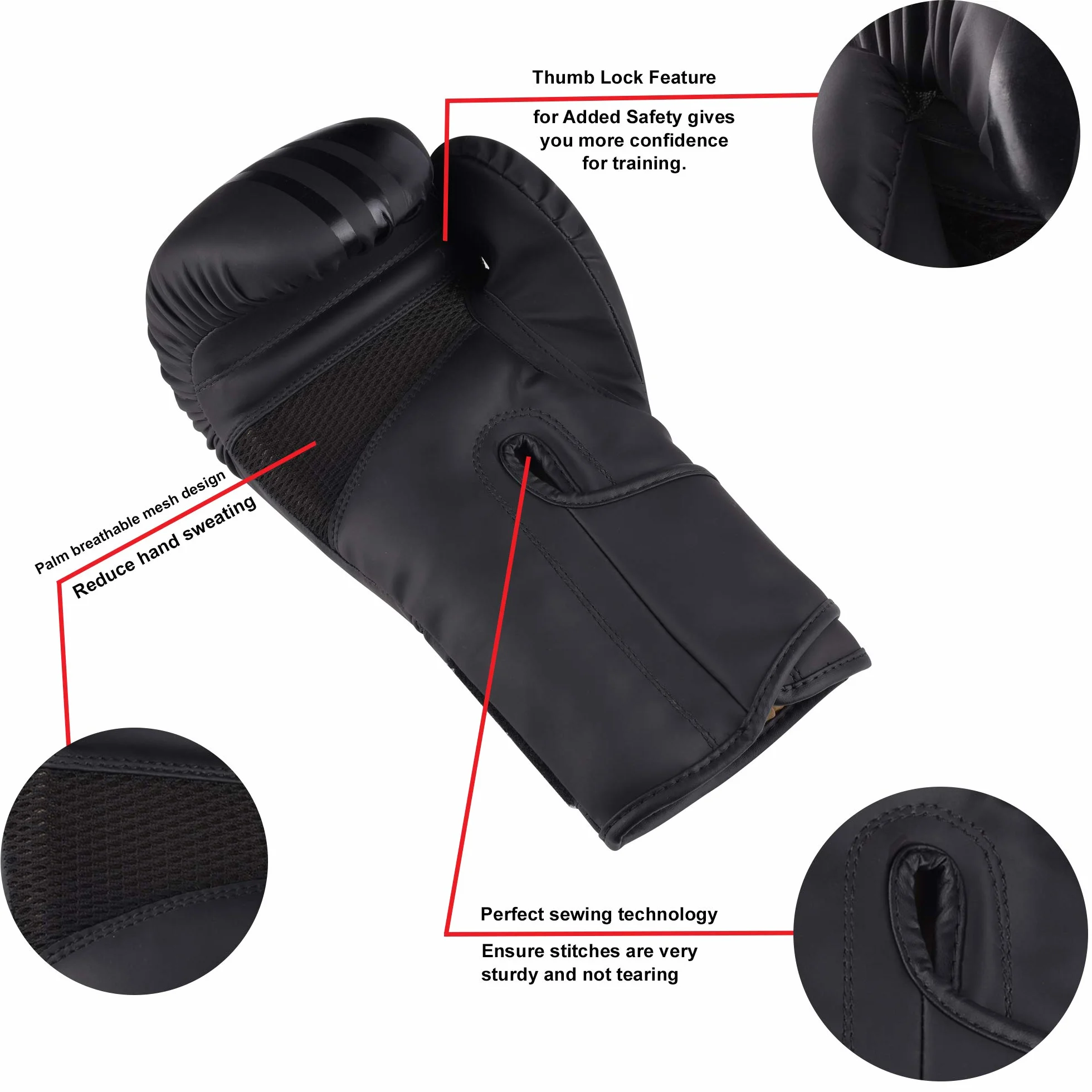 SAWANS® Rękawice bokserskie profesjonalne MMA sparing kickboxing worek treningowy muay thai walka