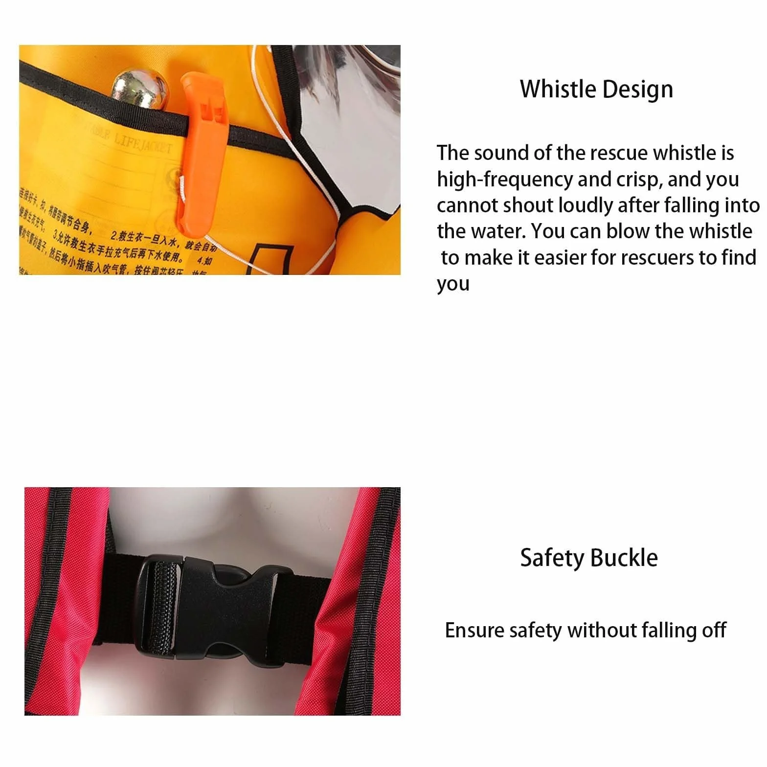 Swim Jacket - Dmuchana kamizelka ratunkowa, Dmuchana kamizelka ratunkowa dla dorosłych, Ręczna nadmuchiwana kamizelka ratunkowa dla kobiet/mężczyzn, Idealna do sportów wodnych i pływania łódką., Jeden