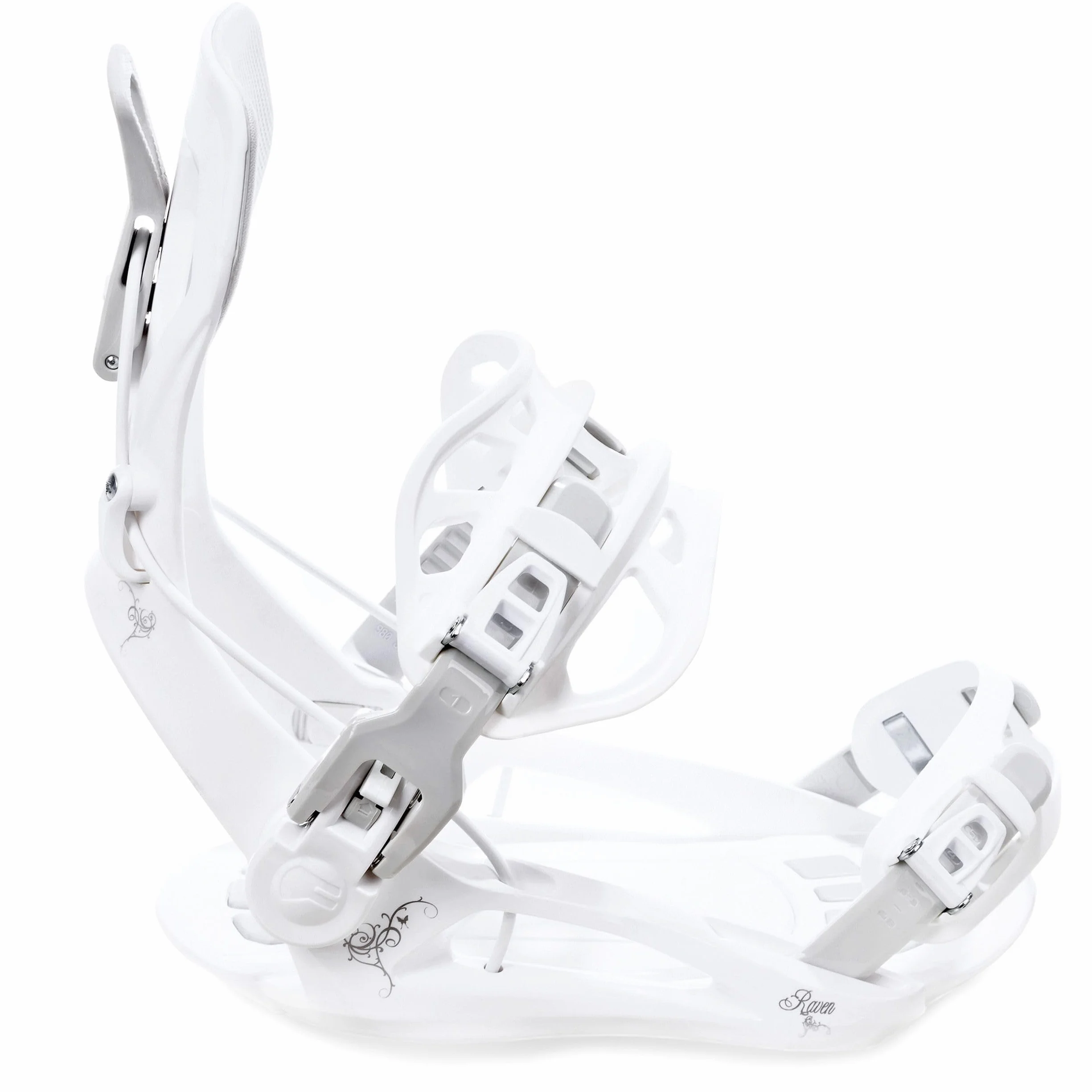 RAVEN Wiązanie snowboardowe Fastec FT360 (M, białe)