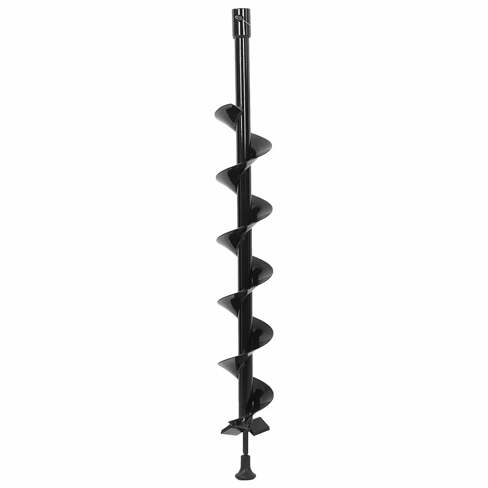 Wiertło ze Stali Manganowej Wiertło do Otworów Wiertło świder świder świder Ogrodowy Sadzenie świder ślimakowy Bit Pojedyncze Ostrze 100x800mm do Wiertła z Napędem Sześciokątnym