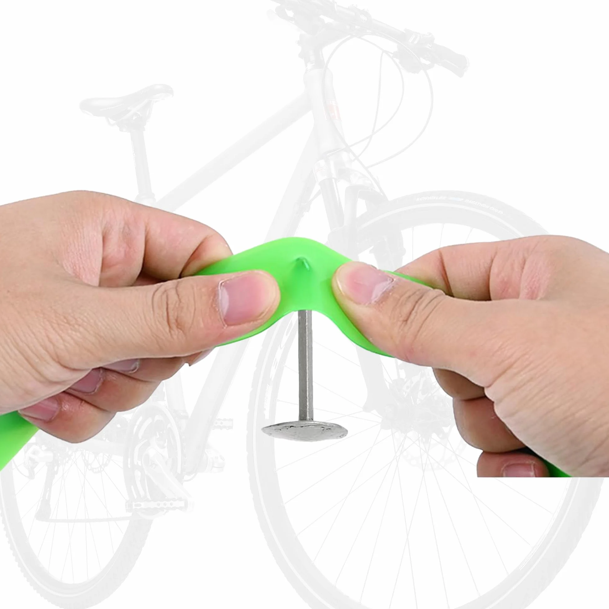 Wkładka do opon rowerowych, 2 sztuki, taśma chroniąca przed przebiciem, akcesoria rowerowe kompatybilne z 30,5 cm, 40,6 cm, 45,7 cm, 50,8 cm, 61 cm, 66 cm, 69,8 cm, 73,7 cm (zielone)