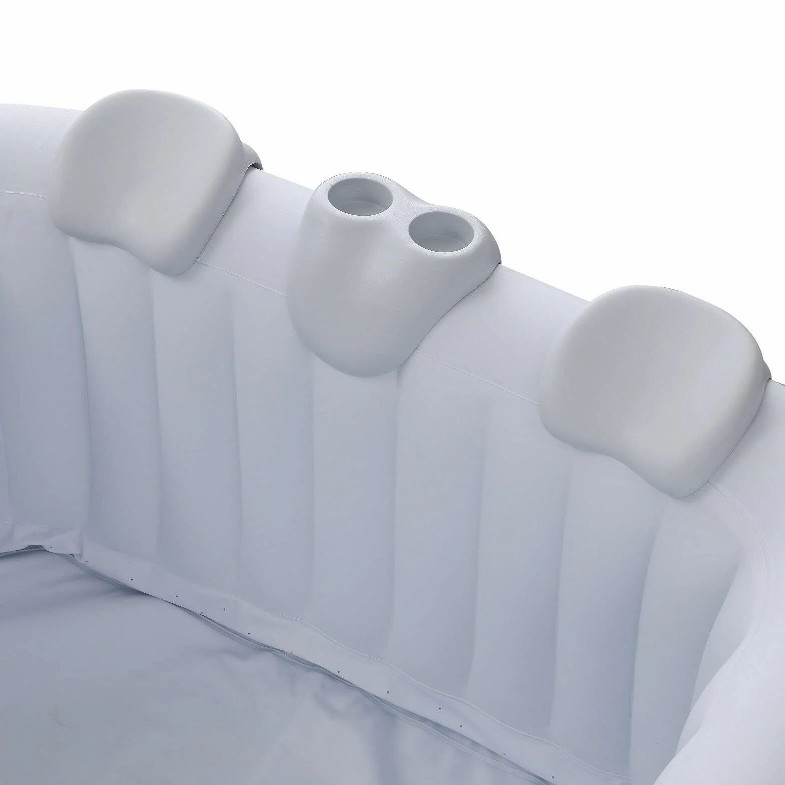 Arebos Zestaw Comfort 2 poduszki na szyję + uchwyt na gorącą wannę | Biały | 100% wodoodporny | Ergonomiczny kształt | Pianka PU
