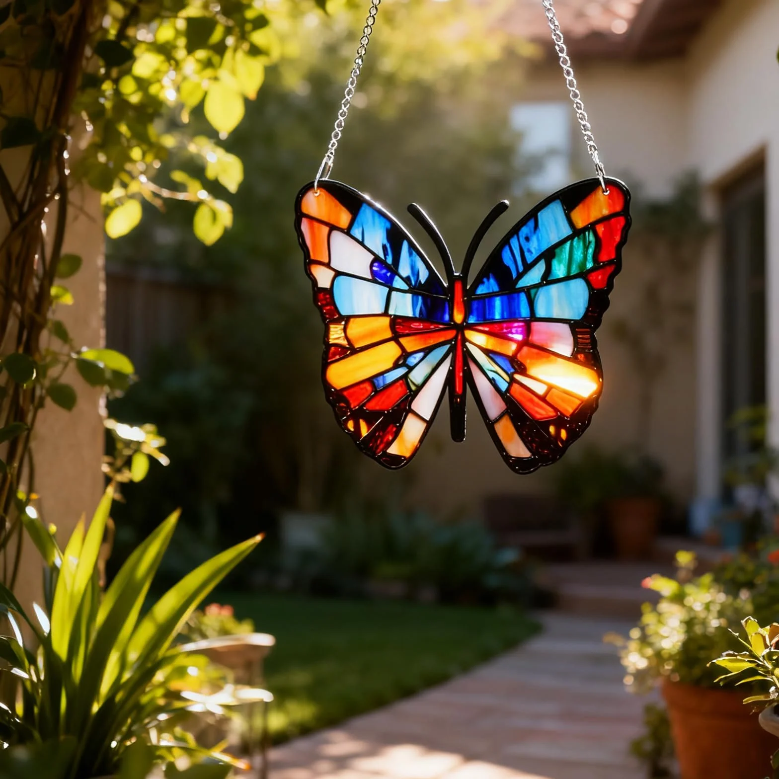 Łapacz słońca, łapacz słońca, motyle, wiszący motyl, łapacz słońca, dekoracja na okno, do ogrodu, na Boże Narodzenie, imprezę, wesele, dekoracja