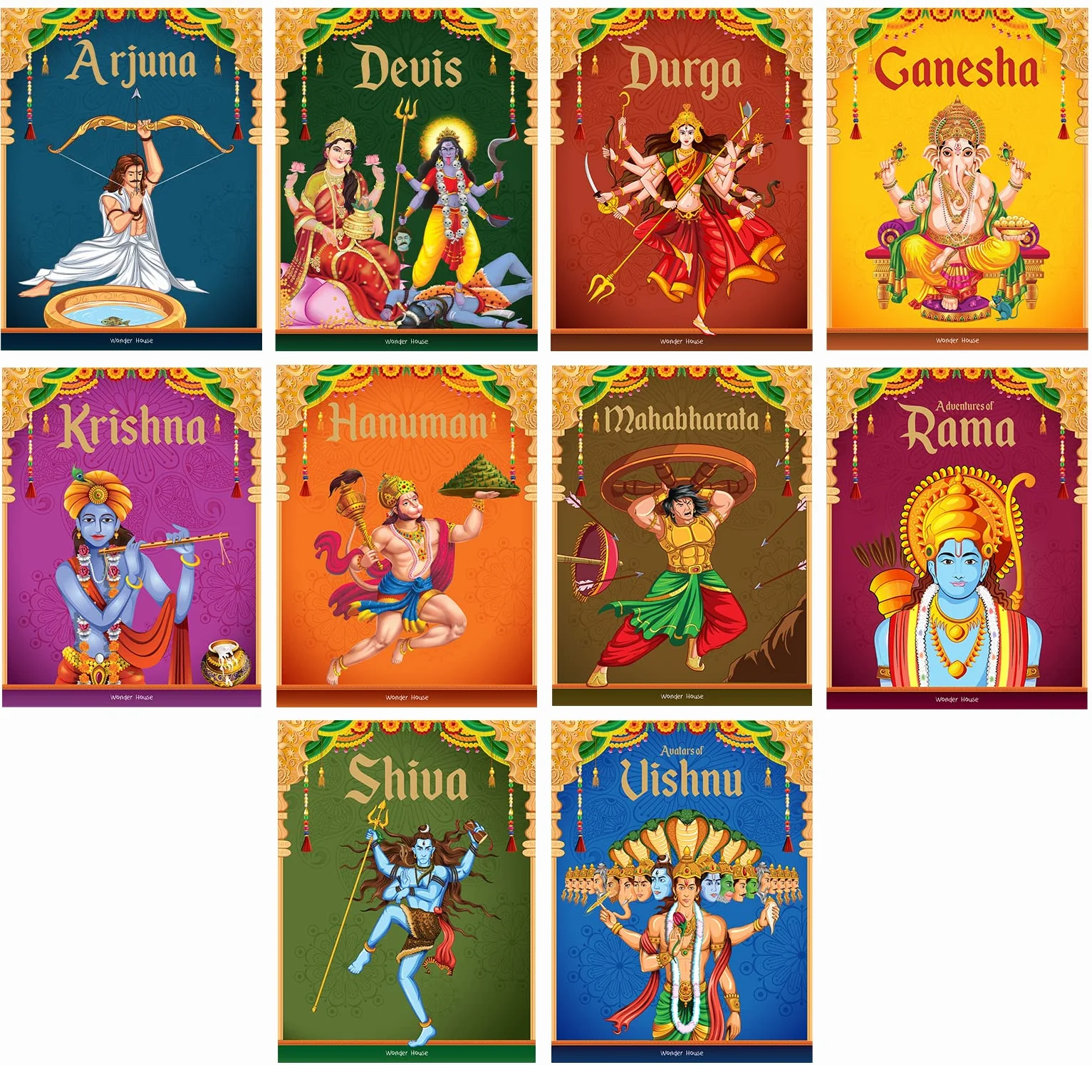Tales from Indian Mythology: Collection of 10 Books