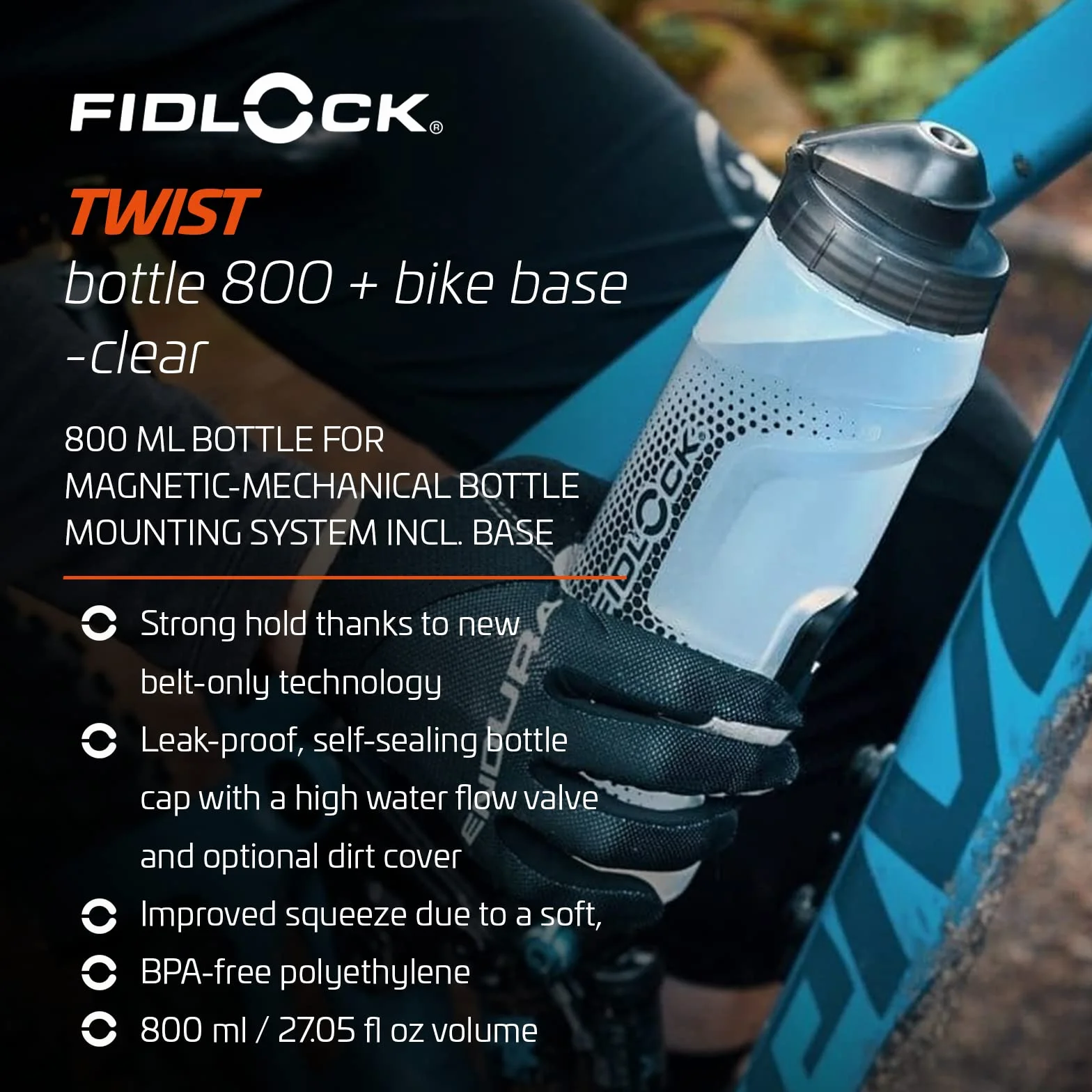 Fidlock Twist 800 Butelka + baza rowerowa