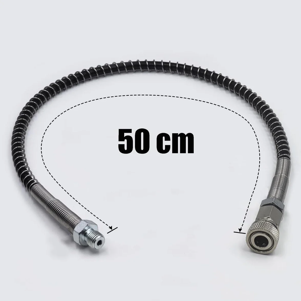 Adapter do stacji napełniania zaworem 6000 psi/400 bar z wężem 50 cm Dual Manometr G5/8-18UNF HPA wysokociśnieniowe powietrze nurkowanie DIN adapter do stacji benzynowej zawór ładowania do PCP