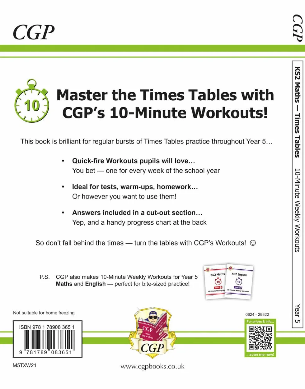 KS2 Year 5 Maths Times Tables 10-Minute Weekly Workouts