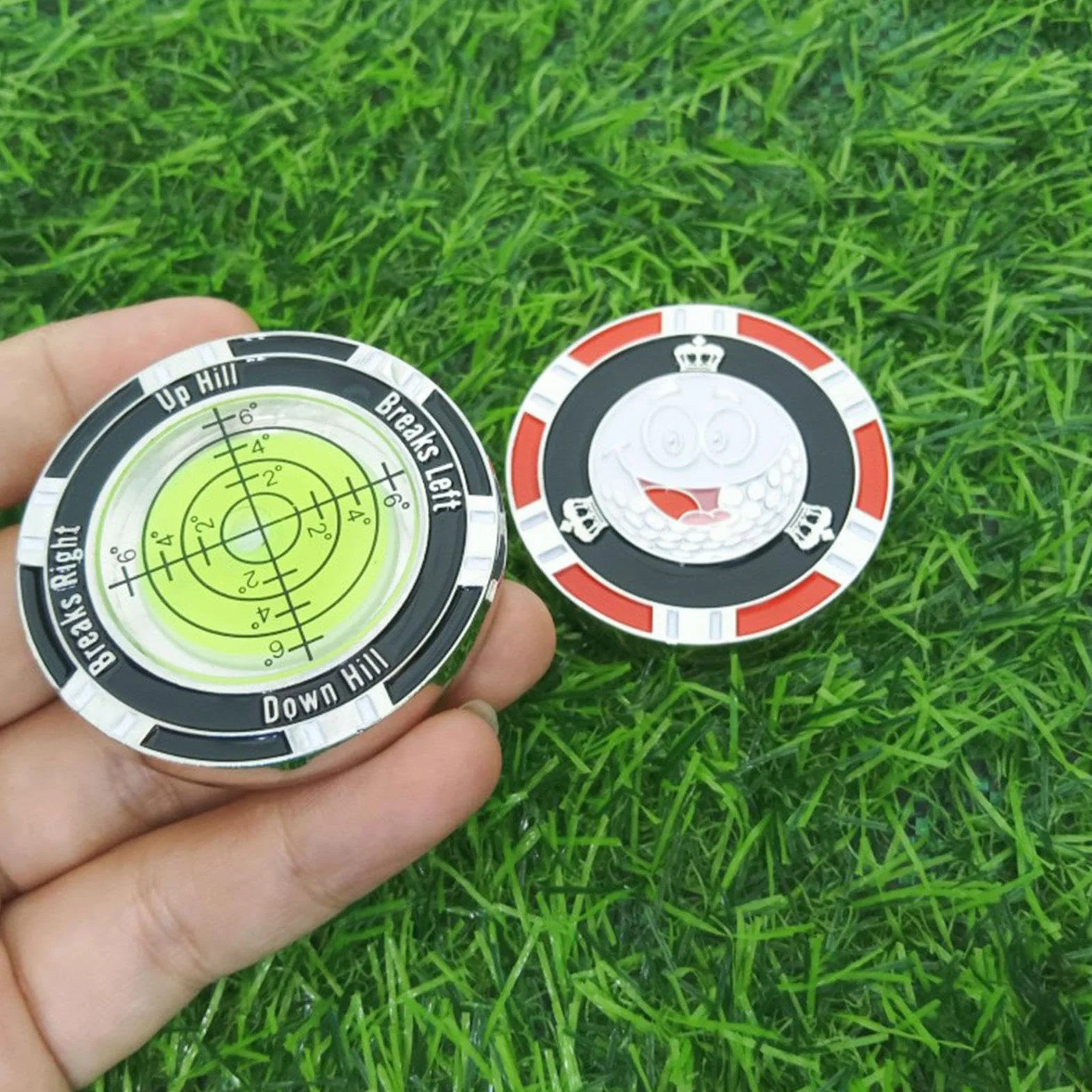 Golf Putt Green Reader – kompaktowa poziomica golfowa do wkładania, znacznik do piłki golfowej z poziomicą, narzędzie treningowe do gry w golfa, aby poprawić grę w rzucanie, odczyt zieleni,