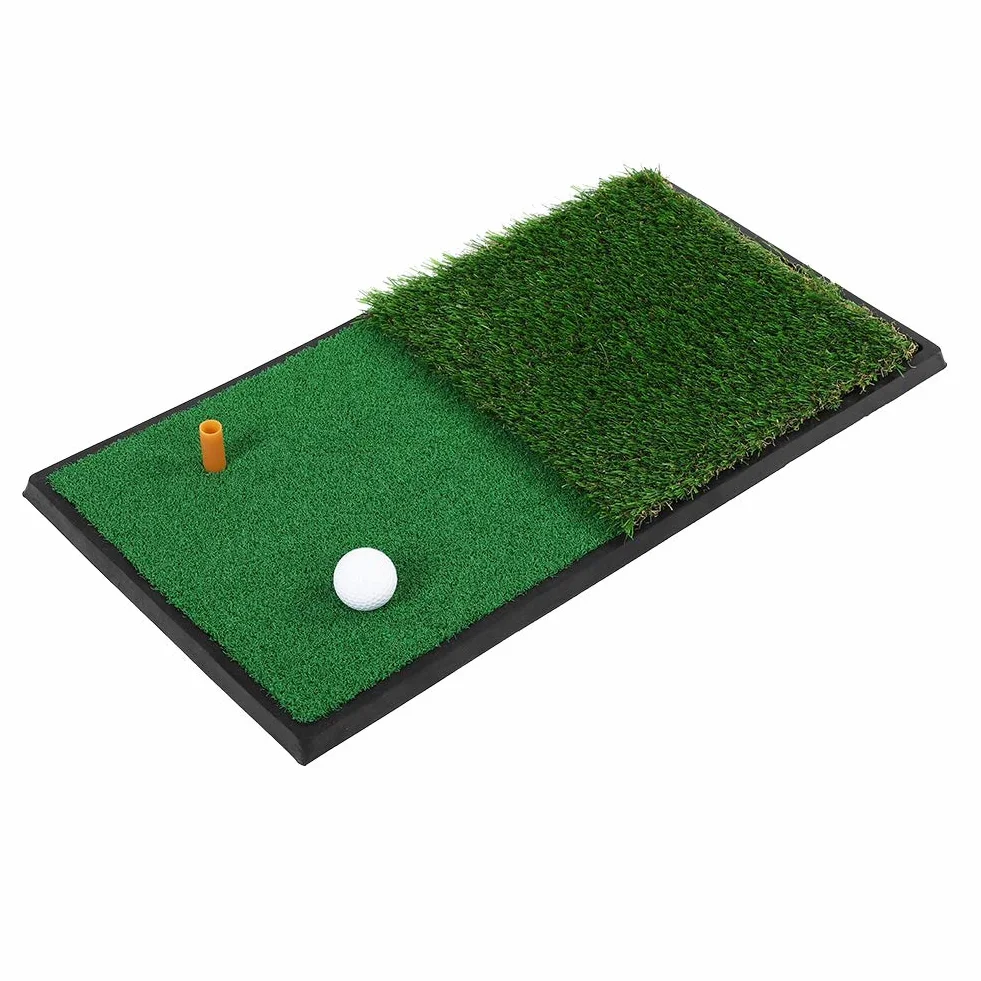 Podwójna murawa mata golfowa, podwójna podkładka do huśtawki, gumowa podeszwa, mata do ćwiczeń golfowych, profesjonalna zimowa mata do golfa, do ogrodu, podwórka, wewnątrz i na zewnątrz