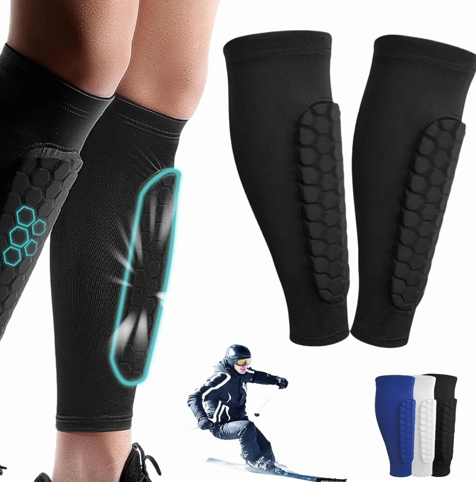 Shin Defender Shin Guards Shinbang Protector 2.0 Ski Kids Leg Pads Sports