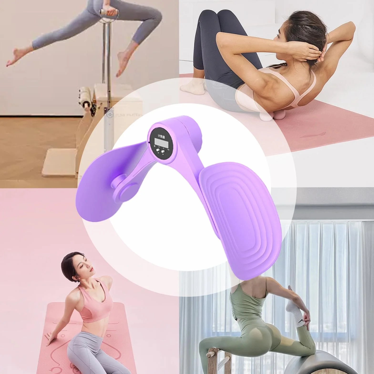 Thigh Masters, Inner Thigh Exerciser, Adjustable Resistance Toner, Hip Leg Chest Exerciser, Muscle Thigh Trainer, Adjustable Resistance Levels Body Workout for Women Men Adults
