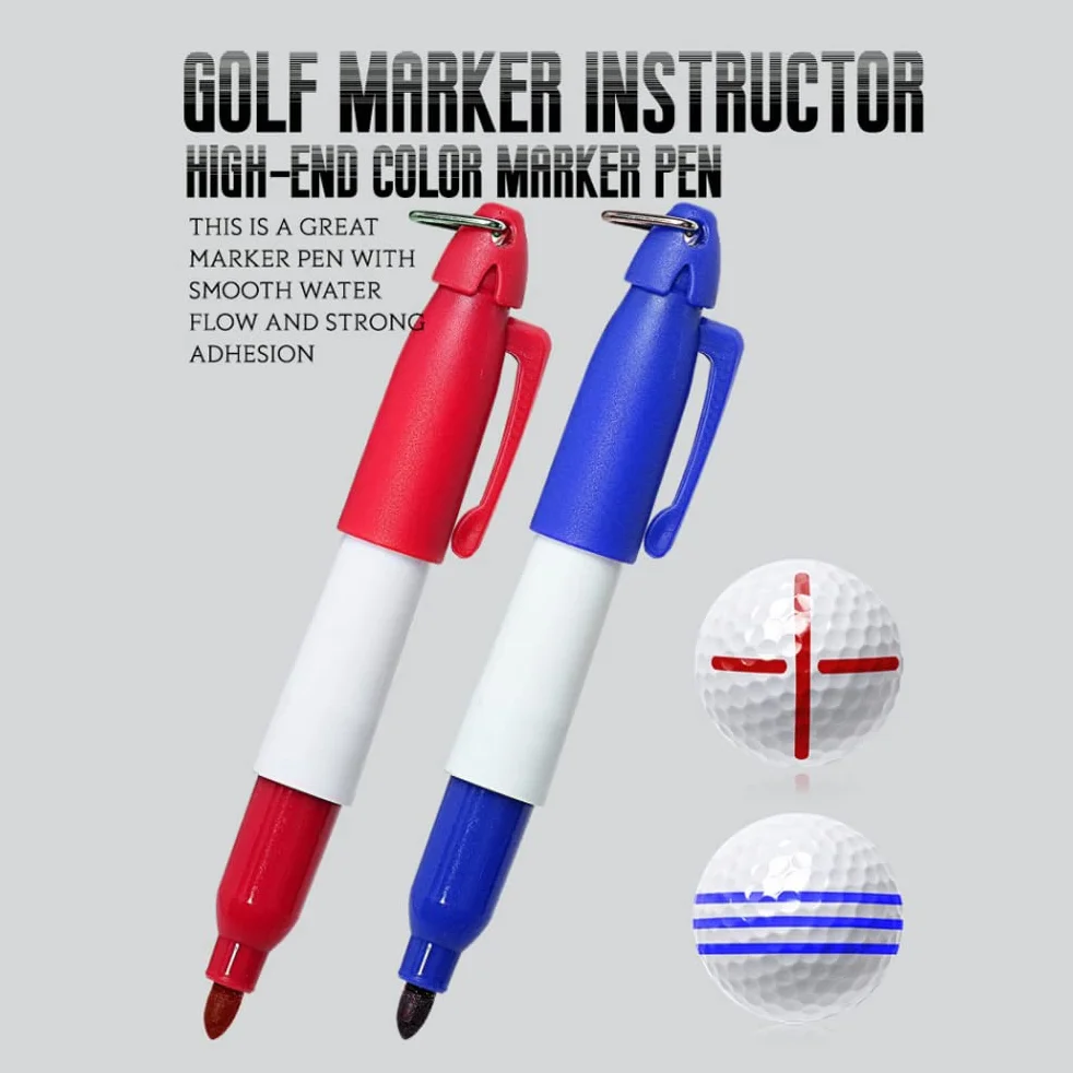 Marker do Piłek Golfowych, 12 szt. Zestaw do Wyrównywania Znaczników do Piłek Golfowych 6 Szablonów Wkładki do Piłek 3 Wkładka do Linii Piłek 3 Znaczniki do Piłek