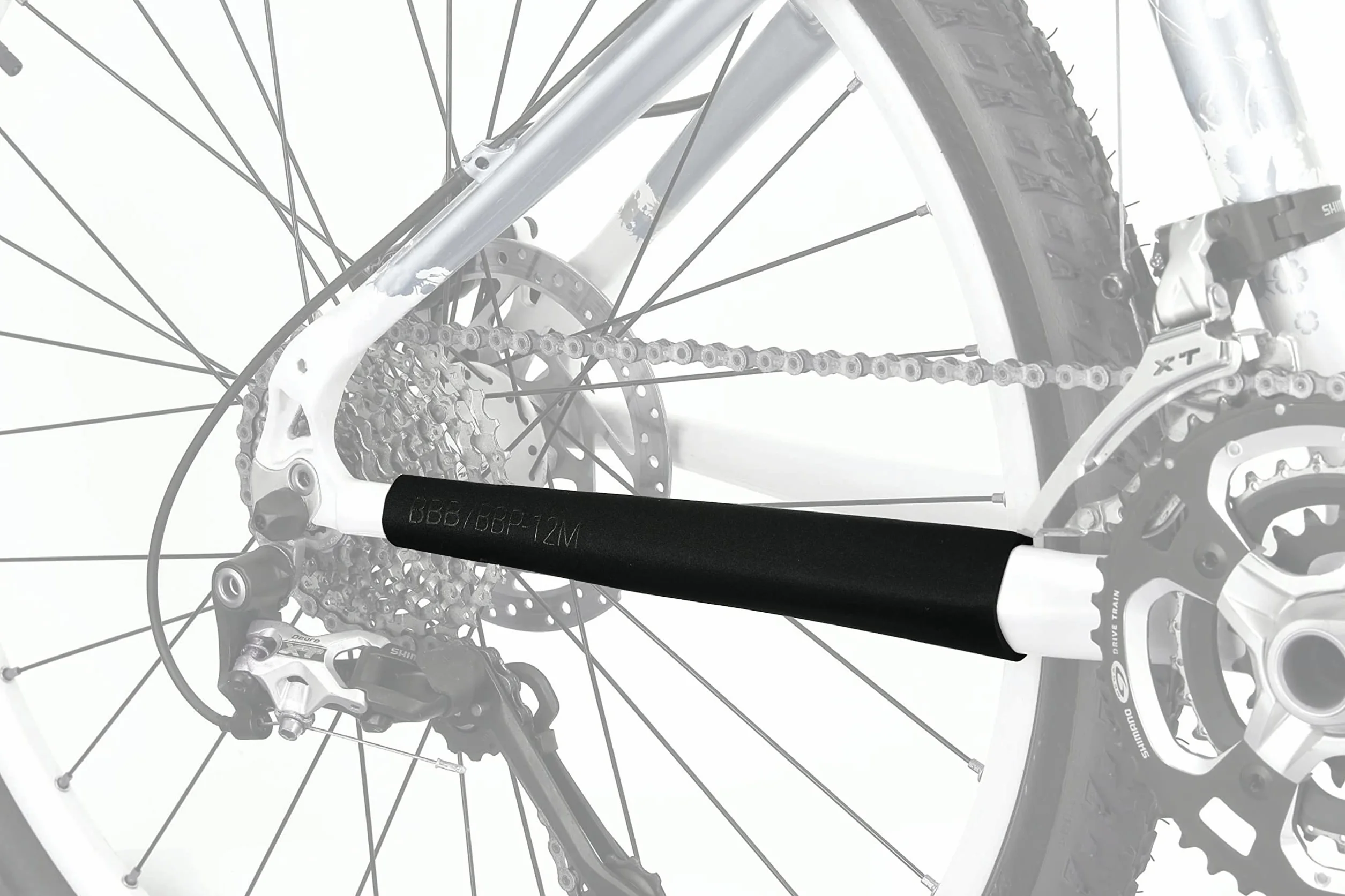 BBB Cycling StayGuard osłona przed uderzeniem łańcucha czarna 250 mm x 90 mm x 110 mm