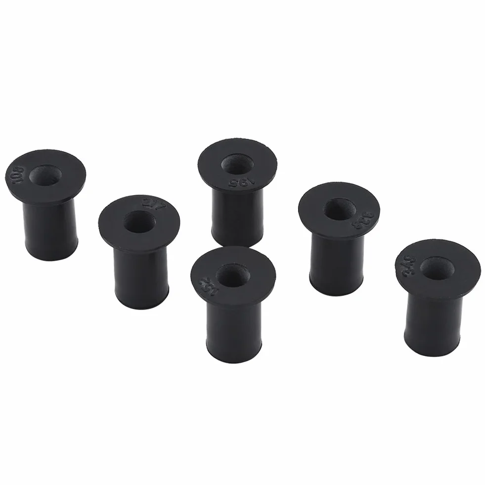 Kayak Well Nuts, 6 sztuk M5 Rubber Well Nuts Śruby przedniej szyby zamiennik dla motocykli Motocykle Kajak łodzie kajakowe
