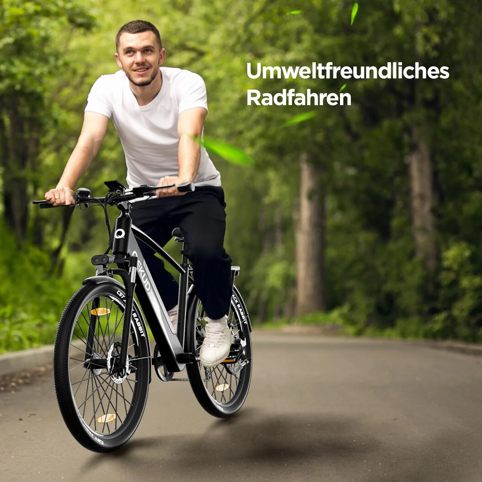 Rower elektryczny, City E-Bike rower elektryczny z silnikiem 250 W, rower trekkingowy, z akumulatorem litowym 36 V, 12.5 Ah, długi zasięg do 100 km, zgodny z UE rower z aplikacją