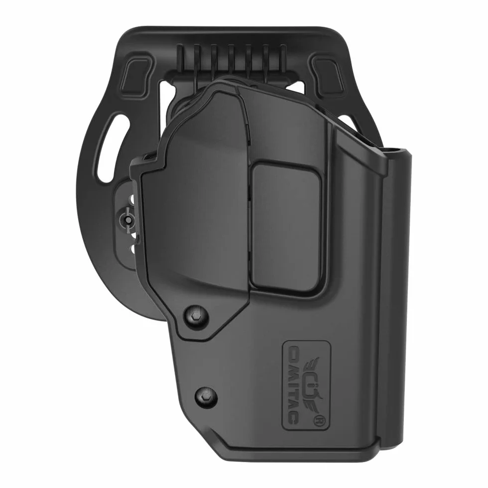 Sig P320 kabura OWB do Sauer P320 M17 M18, Level 2 automatyczny zamek, czarna polimerowa regulowana