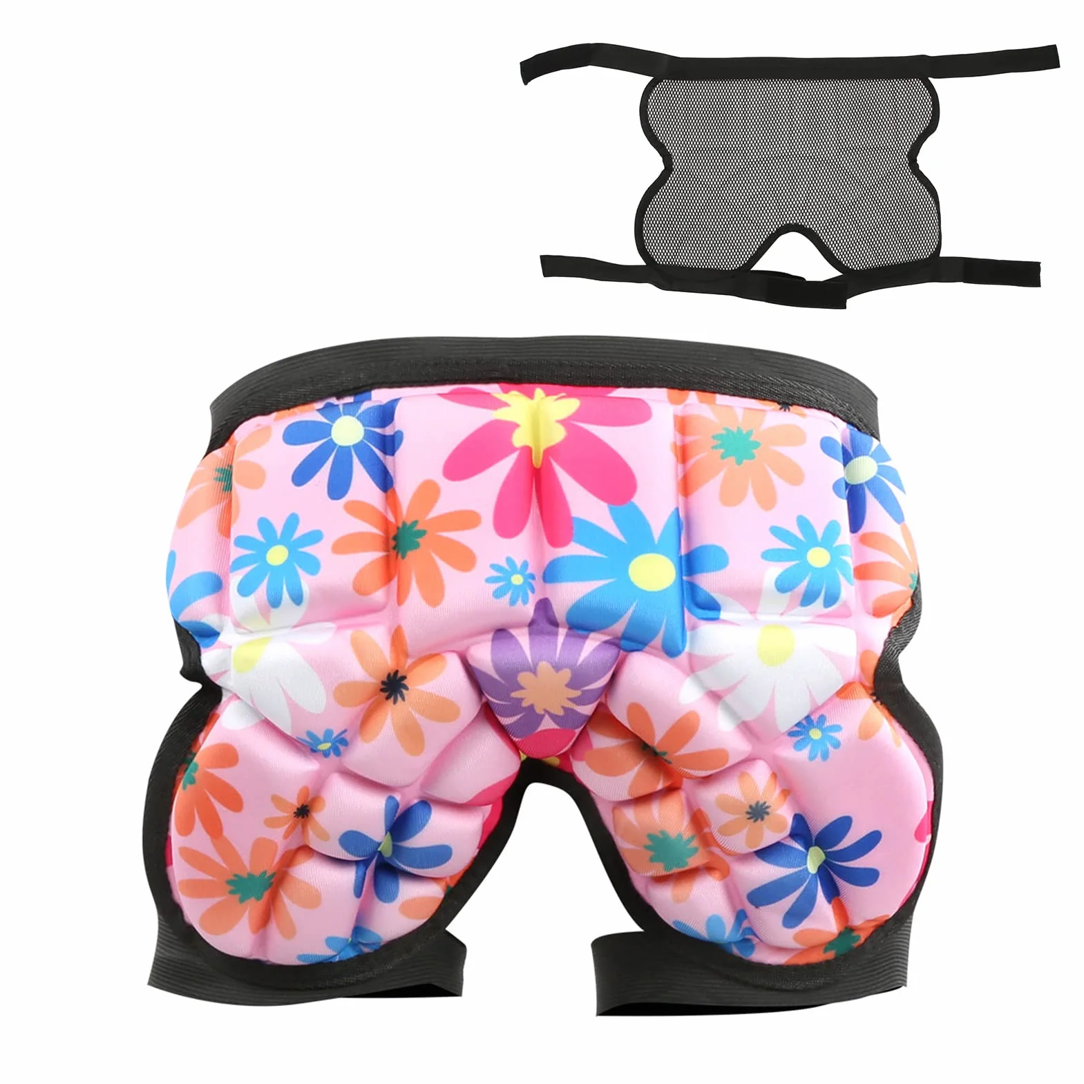 KENANLAN Dziecięce spodenki ochronne Ochrona bioder 3D Hip Pad Crash Pad Eva Krótkie spodnie Sprzęt ochronny do jazdy na snowboardzie Łyżwiarstwo Narciarstwo (czerwony)