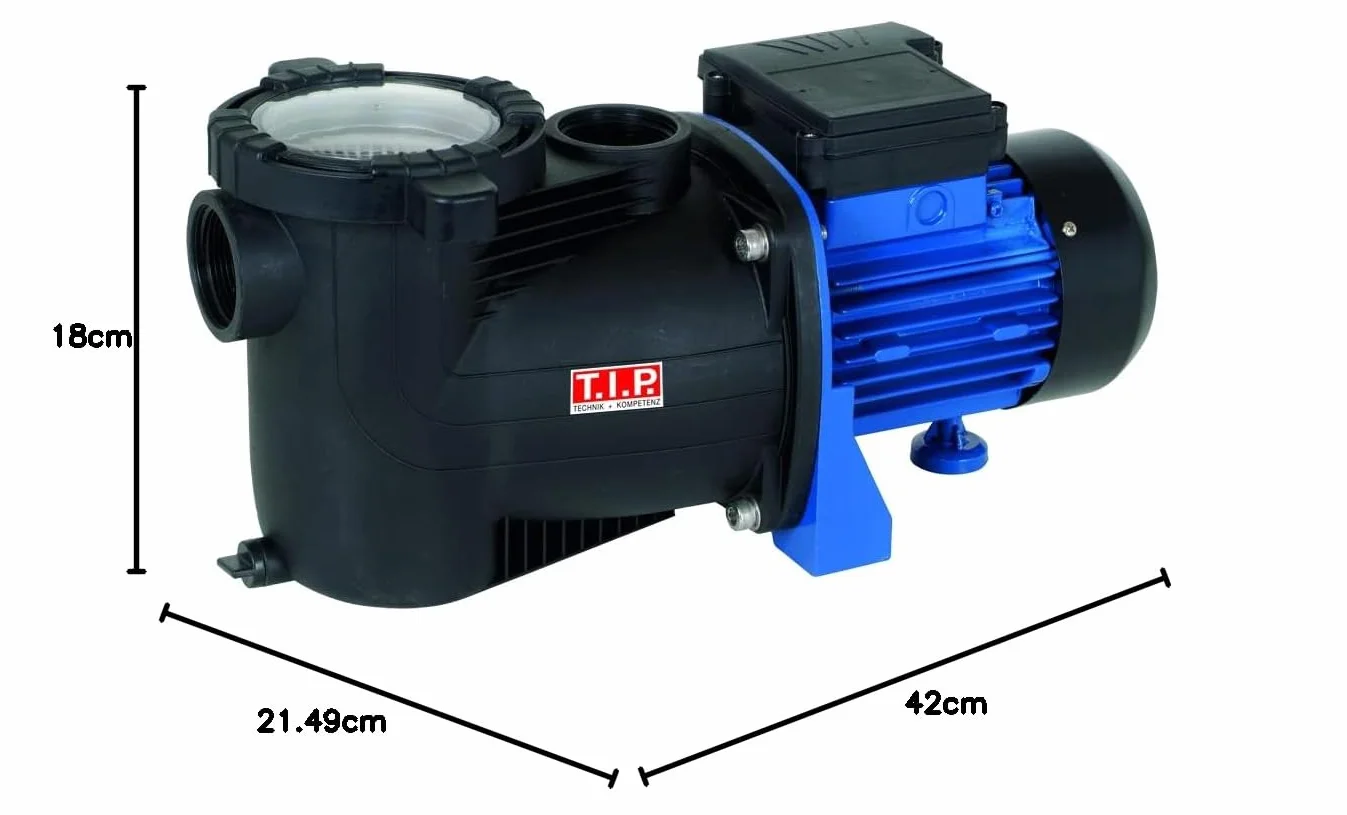 T.I.P. Pompa Basenowa SPP 300 F – 300 W, cyrkulacja wody z przedfiltrem, 8000 l/h, 8,5 m, do 20 m³, 30442