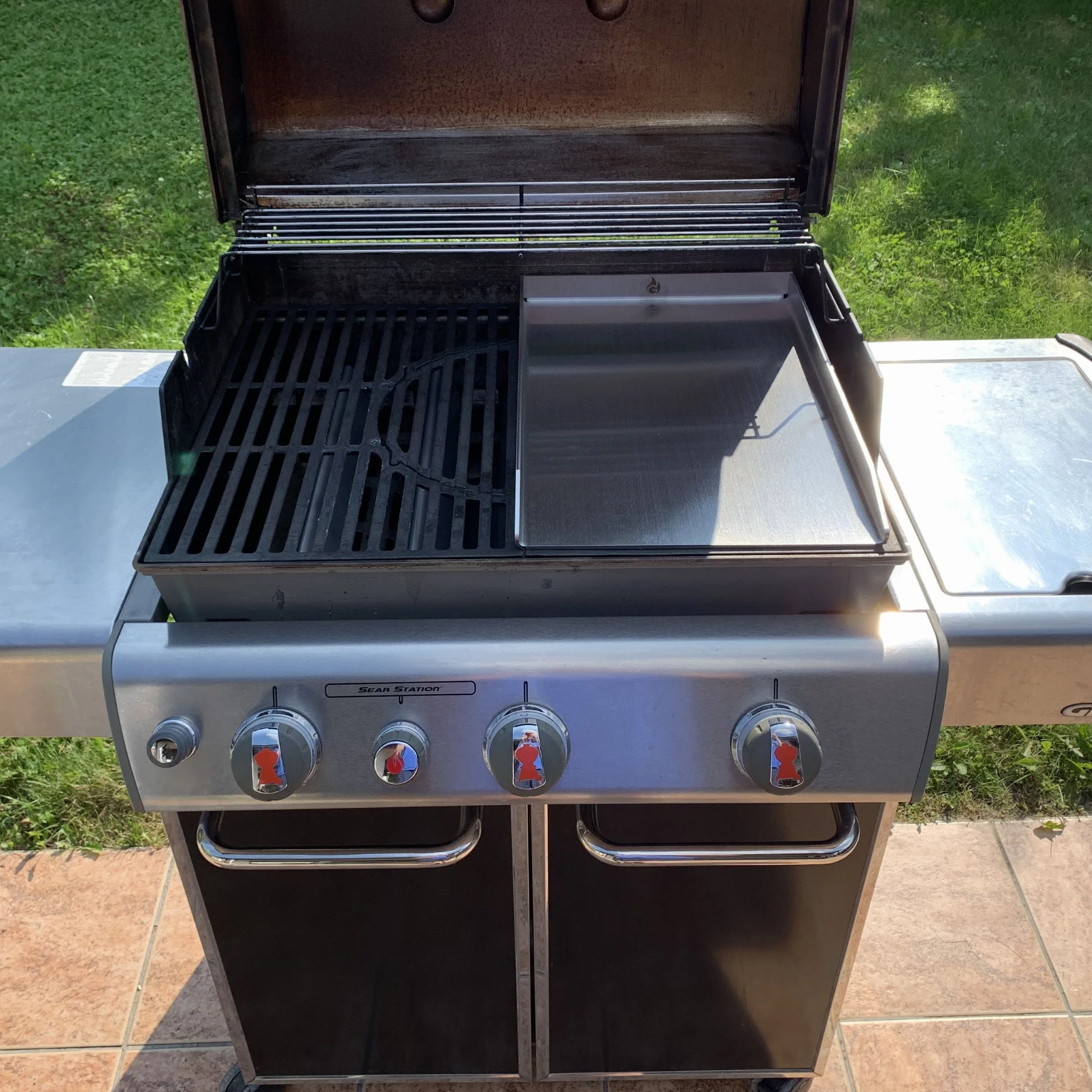 P³yta grillowa ze stali nierdzewnej | Plancha 45x34cm - pasuje do Weber Genesis I | 4mm lite