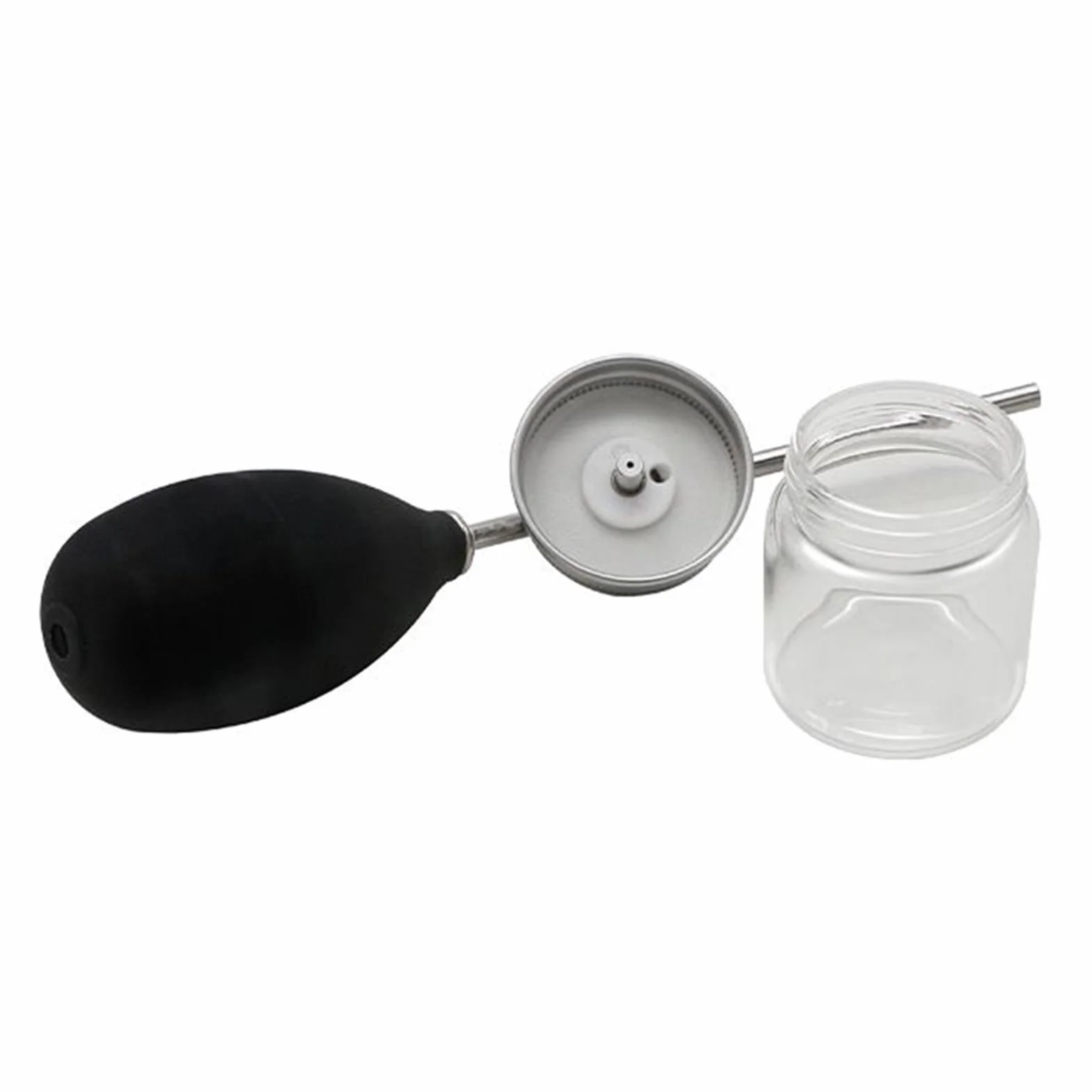 Générique Powder Duster - ręczny aplikator kamyczków ogrodowych dla Les, ergonomiczny dozownik z wyjmowanym rozrzutnikiem pojemników, łatwa dystrybucja insektycydów do użytku na zewnątrz w