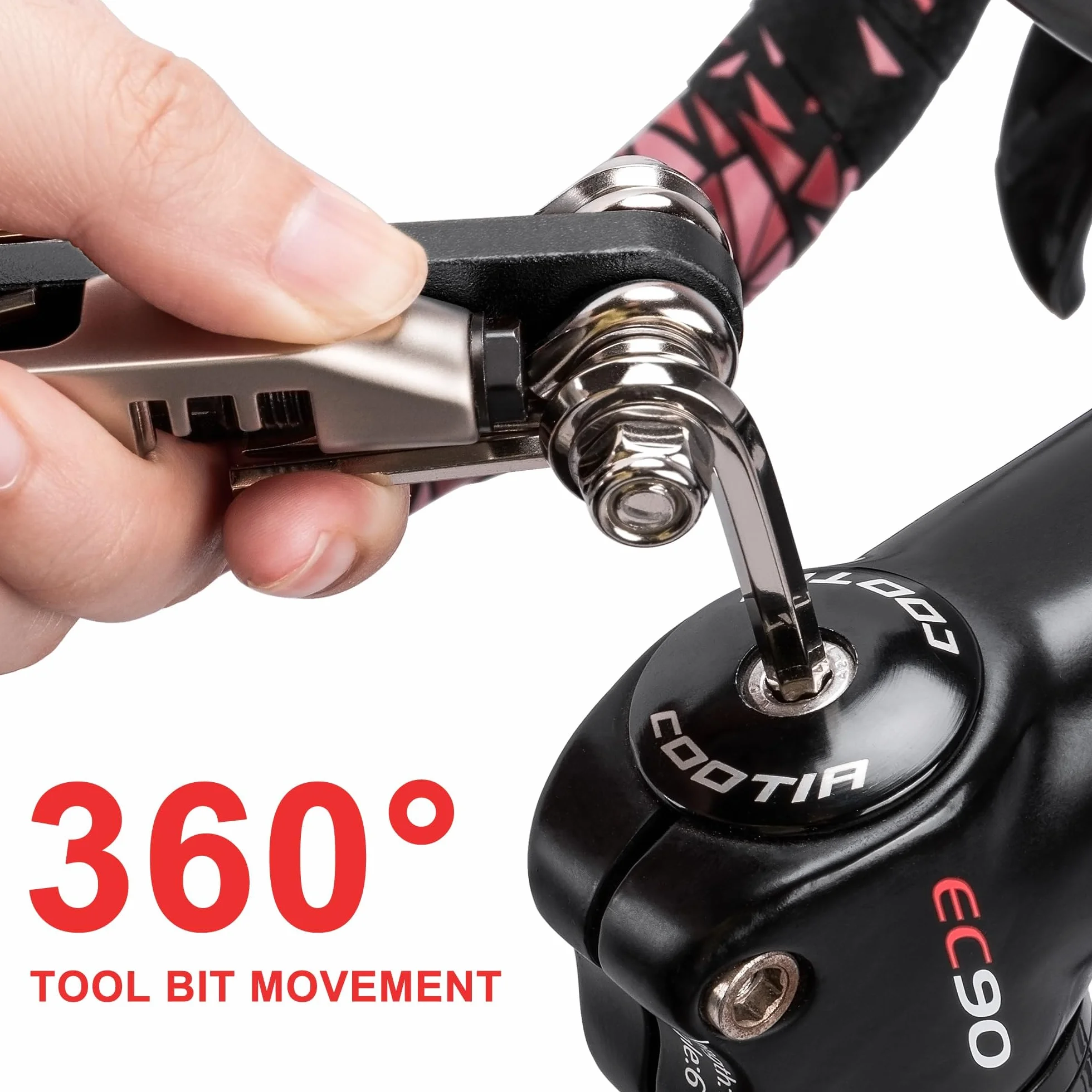 KONG MING CAR Multitool Rowerowy 15 W 1 Kompaktowe Narzędzie Do Naprawy Z Rozkuwaczem Łańcucha