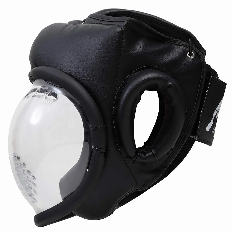 Kudo Black Full Face Broapons Sparring pełna osłona na głowę - SR