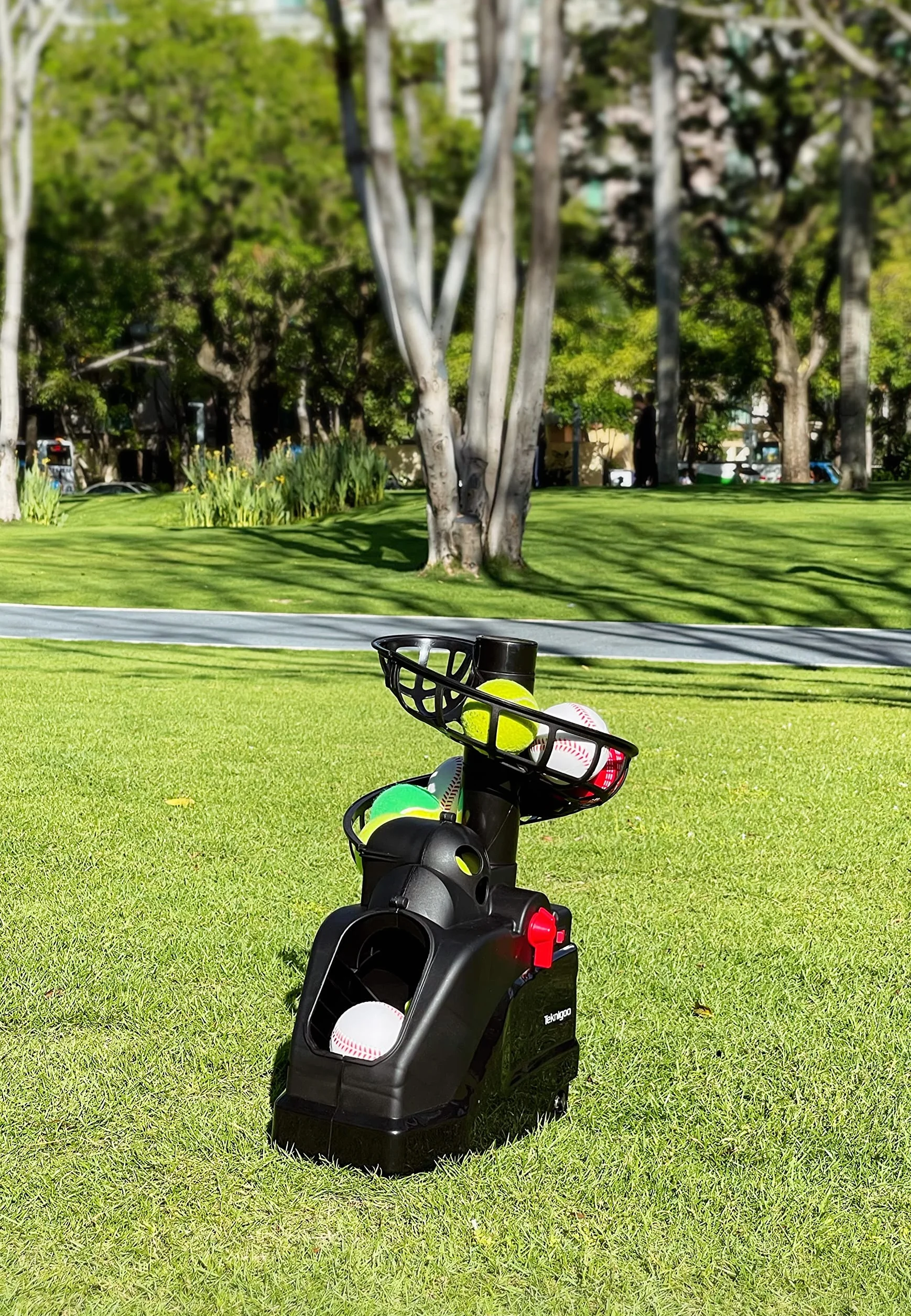 Automatyczny trener piłek tenisowych 10Balls, AC i bateria, do treningu dla początkujących