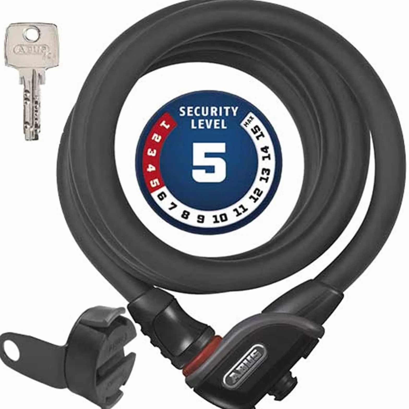 ABUS Phantom 8950/180 KF cable lock Zestaw zapięcia rowerowego czarny 12/15 mm Poziom bezpieczeństwa 5