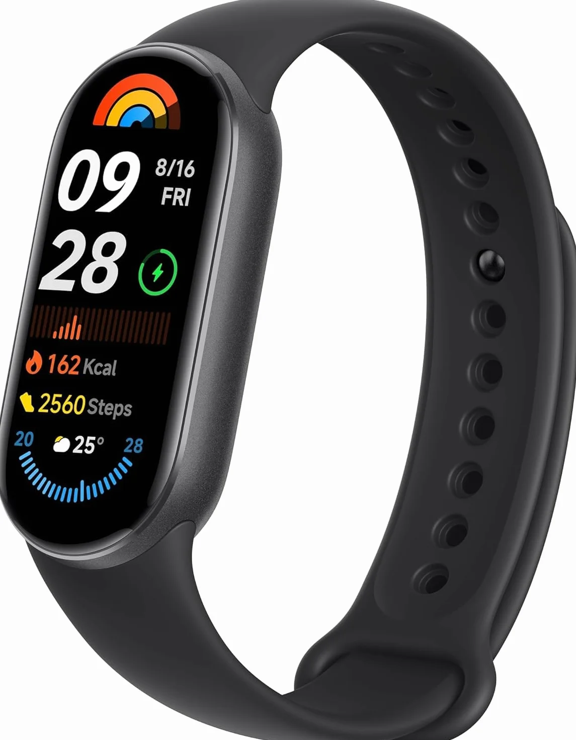 Xiaomi Smart Band 9 opaska monitorowania aktywności AMOLED 60 Hz, czarny