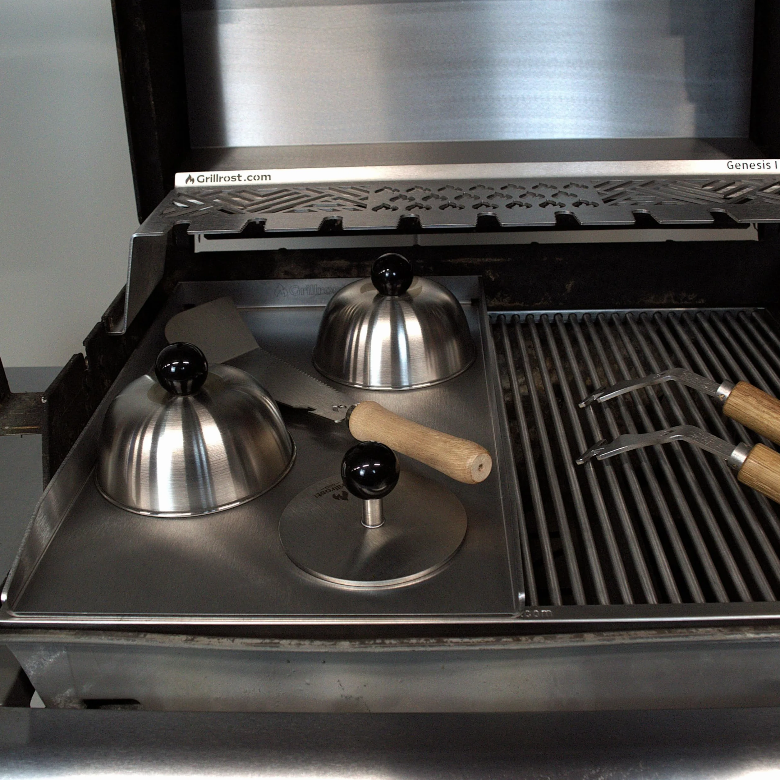 P³yta grillowa ze stali nierdzewnej | Plancha 45x34cm - pasuje do Weber Genesis I | 4mm lite