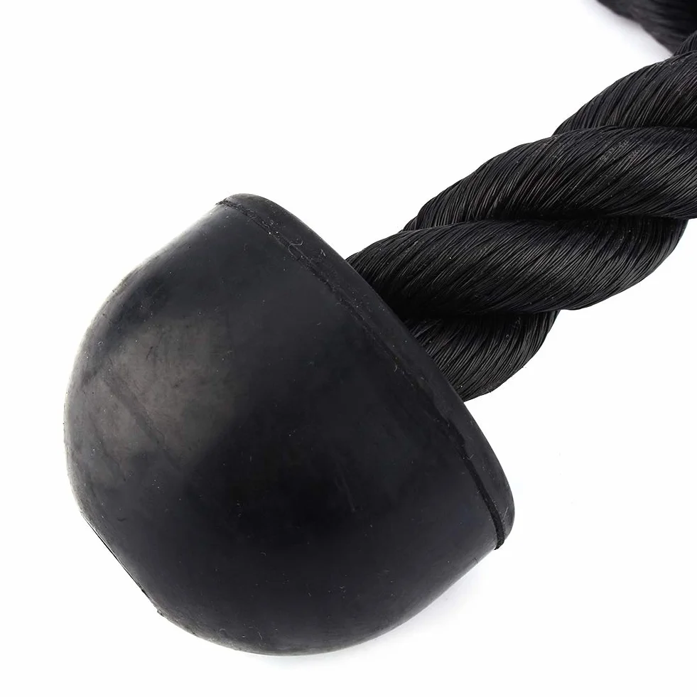 Cocoarm Lina triceps trening linowa nylonowa skręcona czarny 70 cm