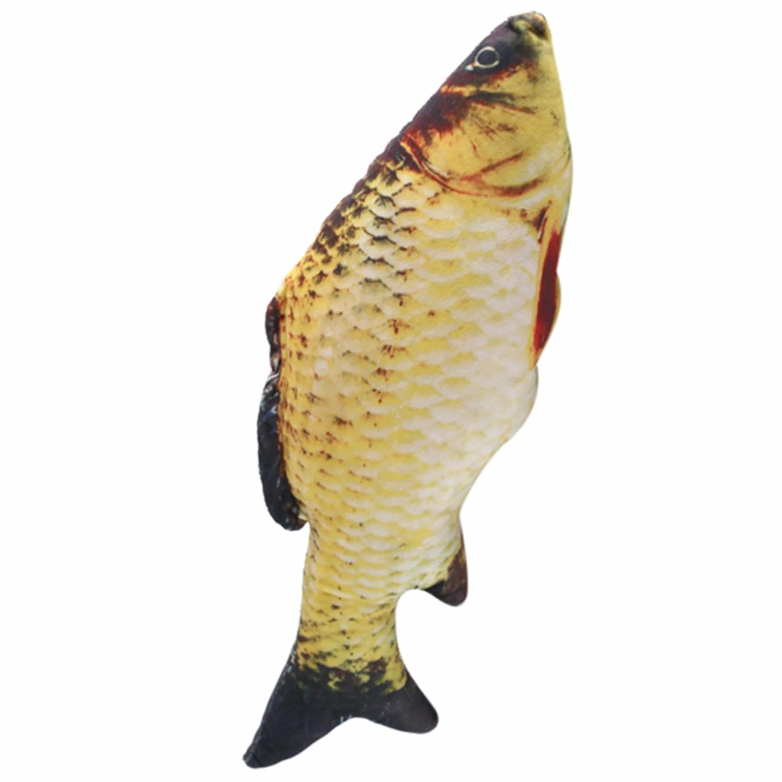Poduszka w Kształcie Ryby Ponadgabarytowa Kreatywna 3D Karp Imitująca Poduszka Dekoracyjna dla Dzieci na Sofę do Domu 40cm Plusz Bawełna PP