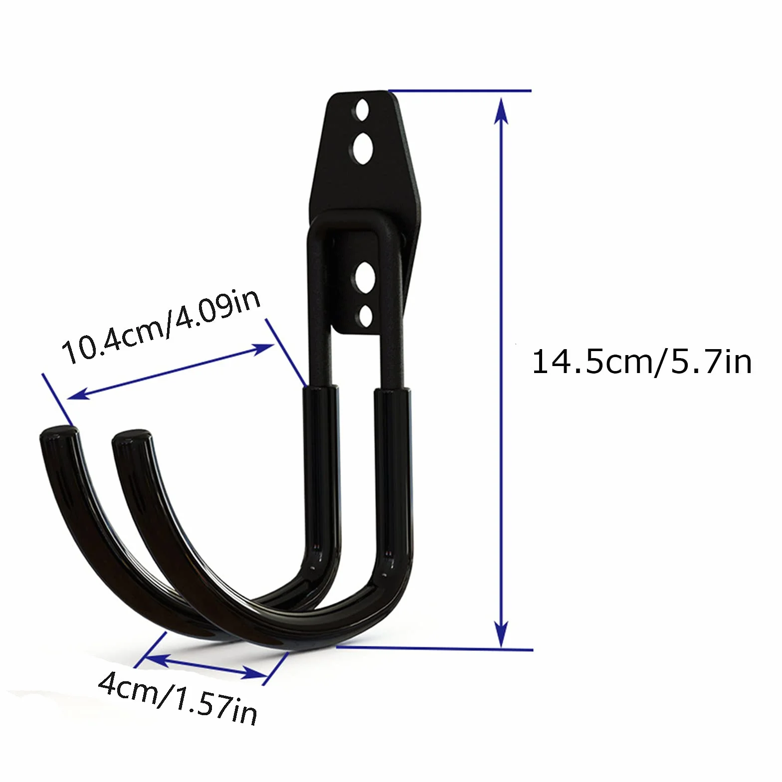 Keebgyy 2 szt. Ciężki haczyk na zewnątrz, uchwyt na wąż ogrodowy ze śrubą, uchwyt na wąż tarasowy, idealny do mocowania na ścianie, metal, wygodny w użyciu, trwała dekoracja ogrodowa