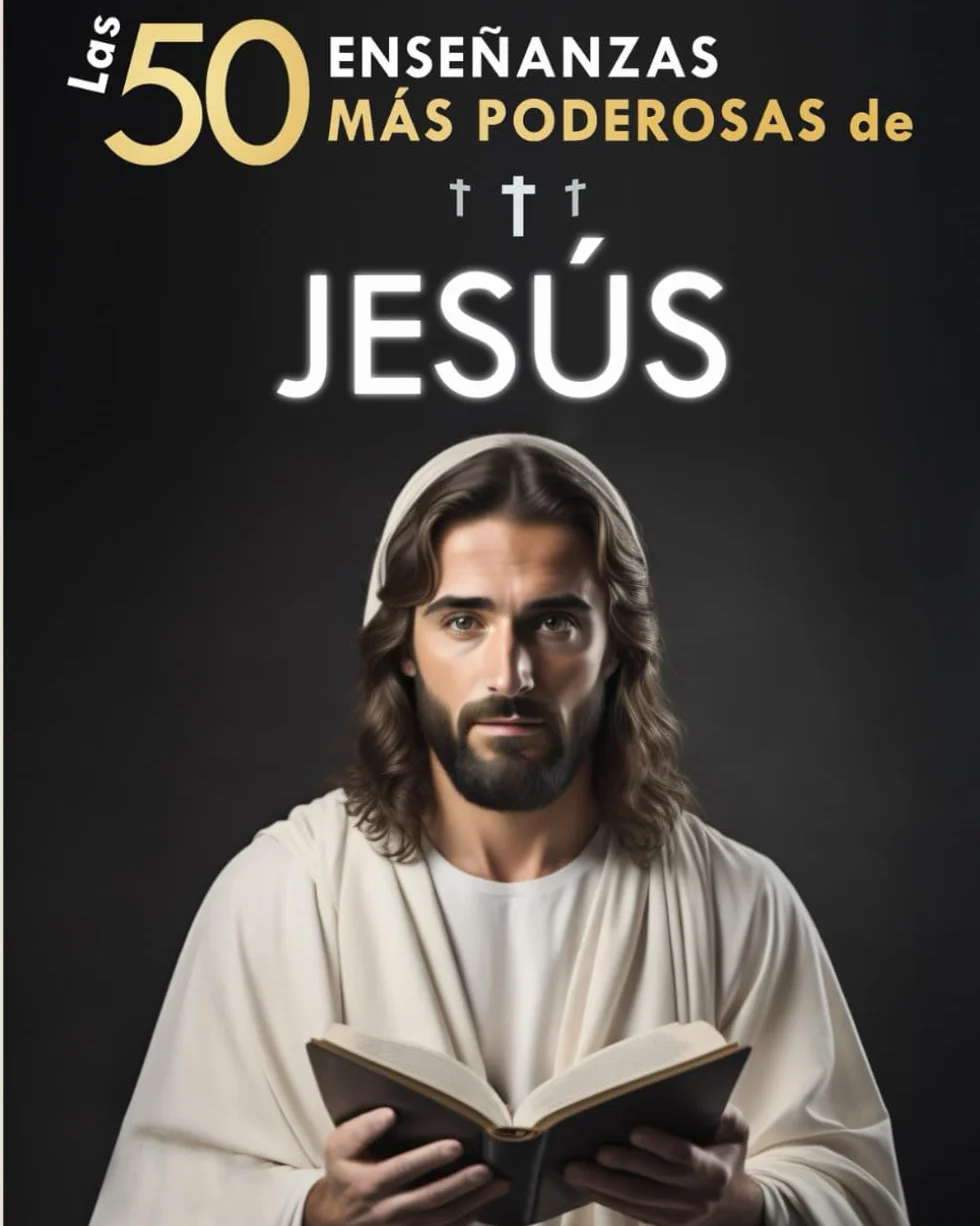 Las 50 Enseñanzas más Poderosas de Jesús | Sus 50 Mejores Citas Explicadas de Manera Sencilla | Con Ejemplos Concretos y Aplicación Práctica para ... de regalo para transformar tu existencia