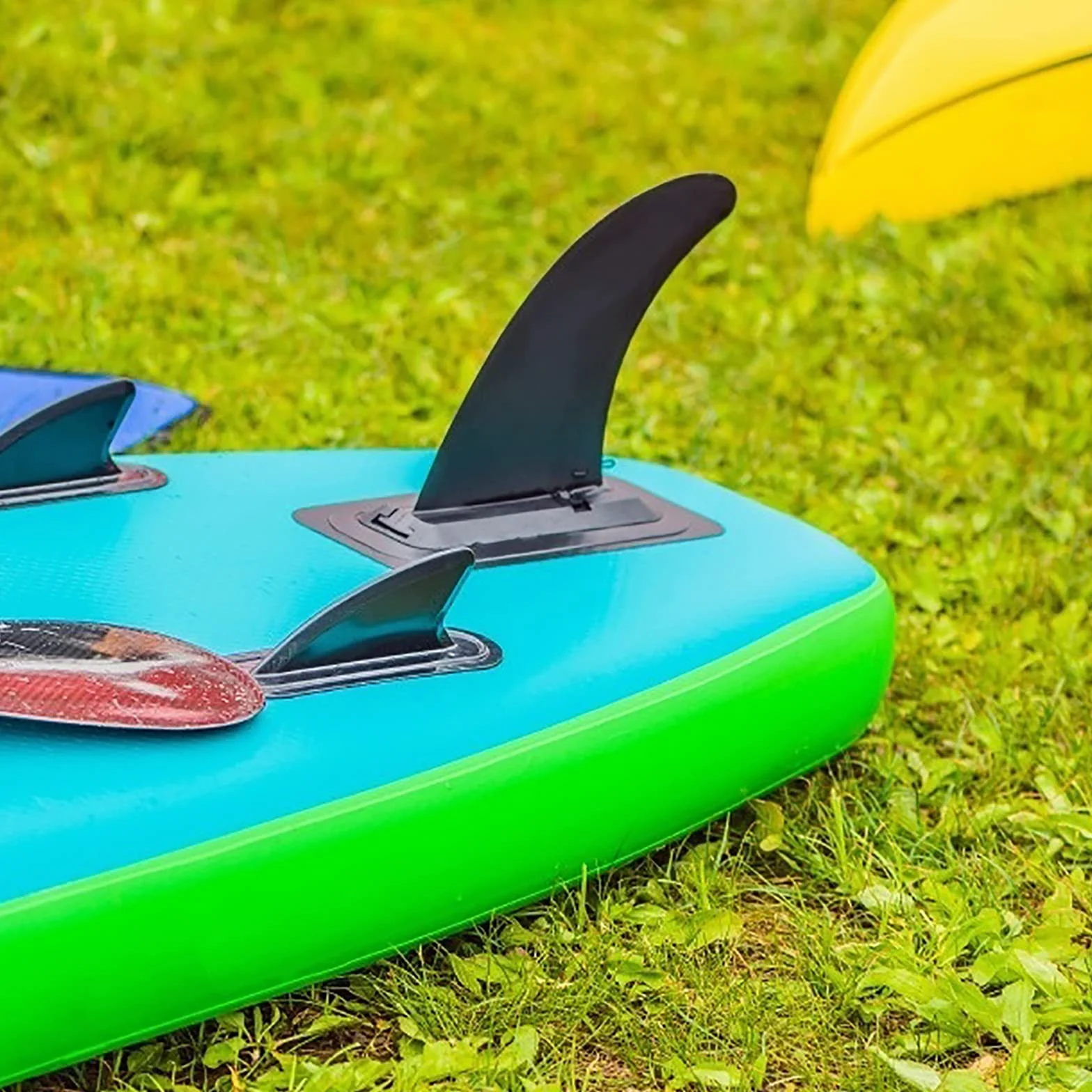 Płetwy do SUP z tworzywa sztucznego nylonowe czarne zamiennik do deski surfingowej