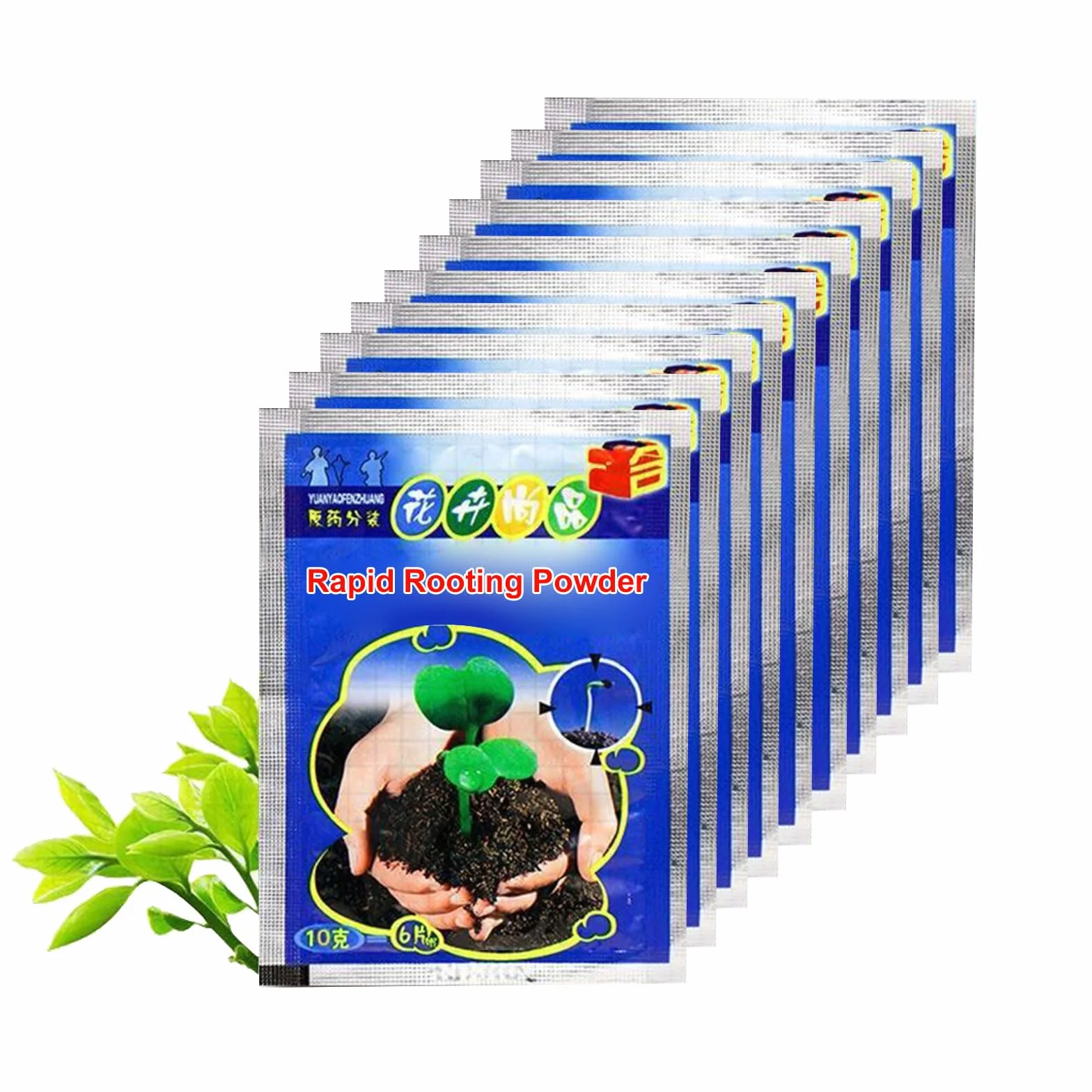 100 g proszku korzeniowego, proszek do ukorzeniania sadzonek, szybkie ukorzenianie proszku wzrostu, stymulator korzeni roślin, stymulator korzeni drzew do owoców i warzyw (10 g x 10 szt.)