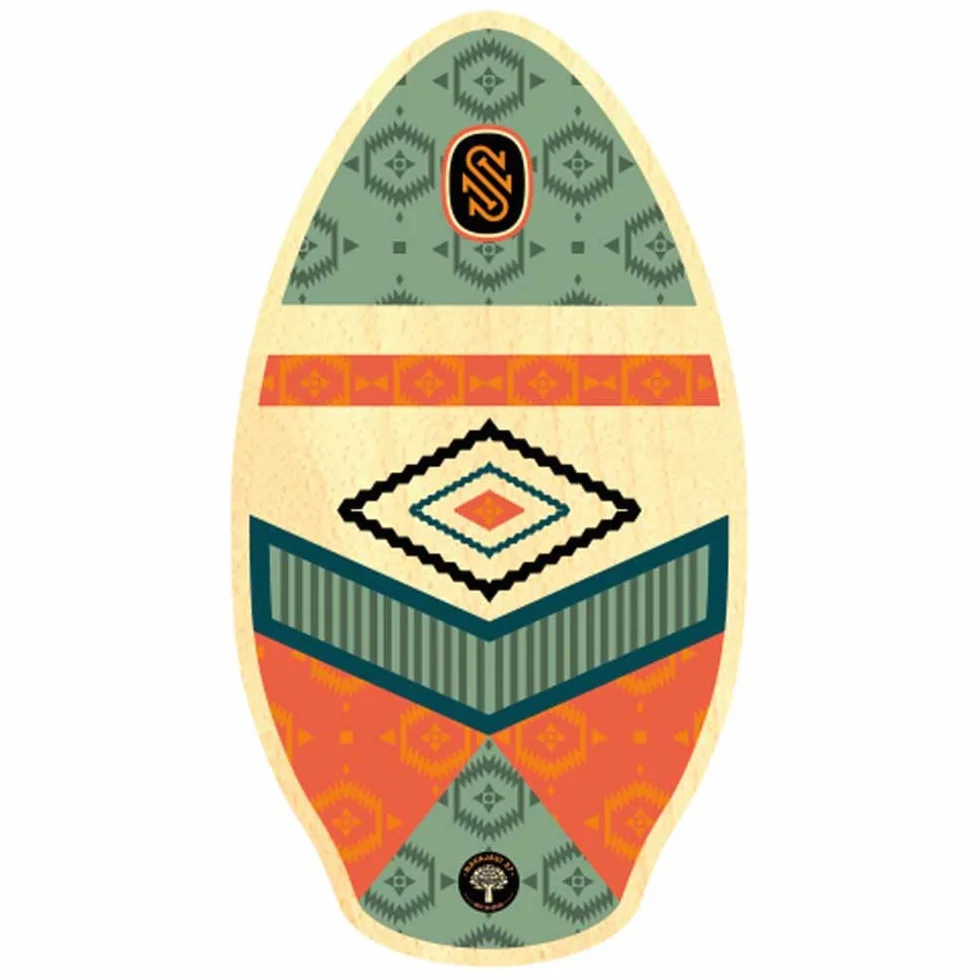Skimboard SkimOne 37 95 cm Navajaui zielony pomarańczowy drewno