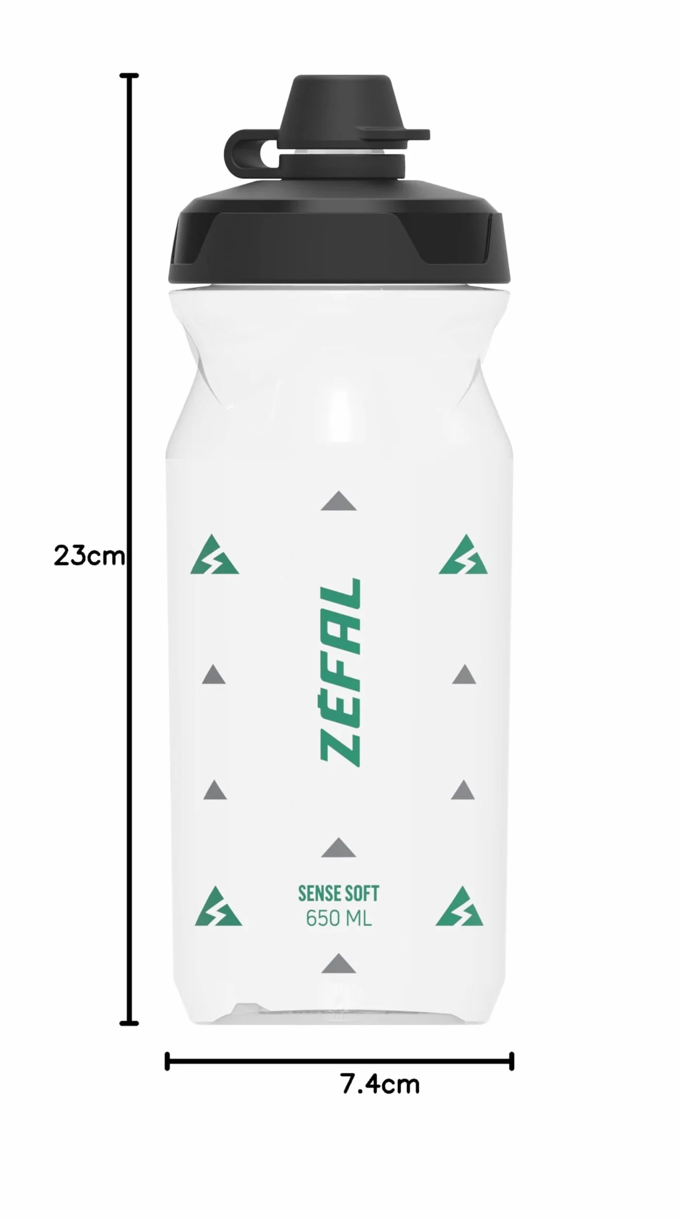 Zefal Sense Soft 65 butelka na wodę 650 ml półprzezroczysta