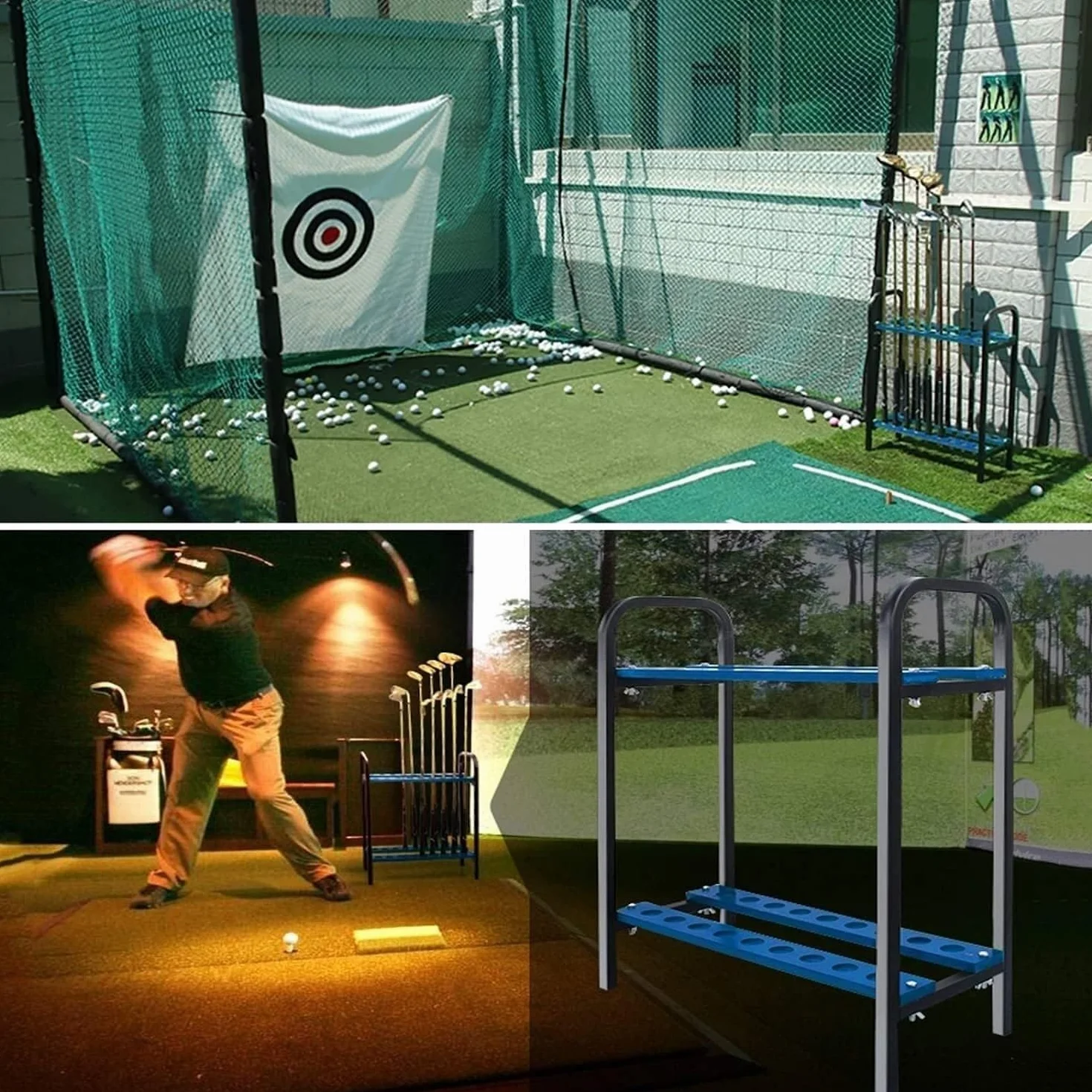 Uchwyt na Kije Basenowe, Organizatorzy I Przechowywanie Klubów Golfowych Kryty Garaż Yard Klub Golfowy Stojak Stojak Na Miotacza Akcesoria Bilardowe