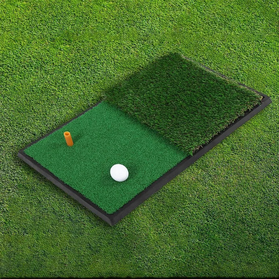Podwójna murawa mata golfowa, podwójna podkładka do huśtawki, gumowa podeszwa, mata do ćwiczeń golfowych, profesjonalna zimowa mata do golfa, do ogrodu, podwórka, wewnątrz i na zewnątrz